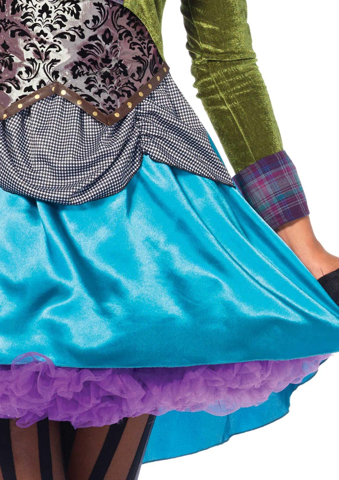 Leg Avenue Naiste – Deluxe Mad Hatter Kostüüm, Suurus L (EUR 40) – pakend ja tarvikud