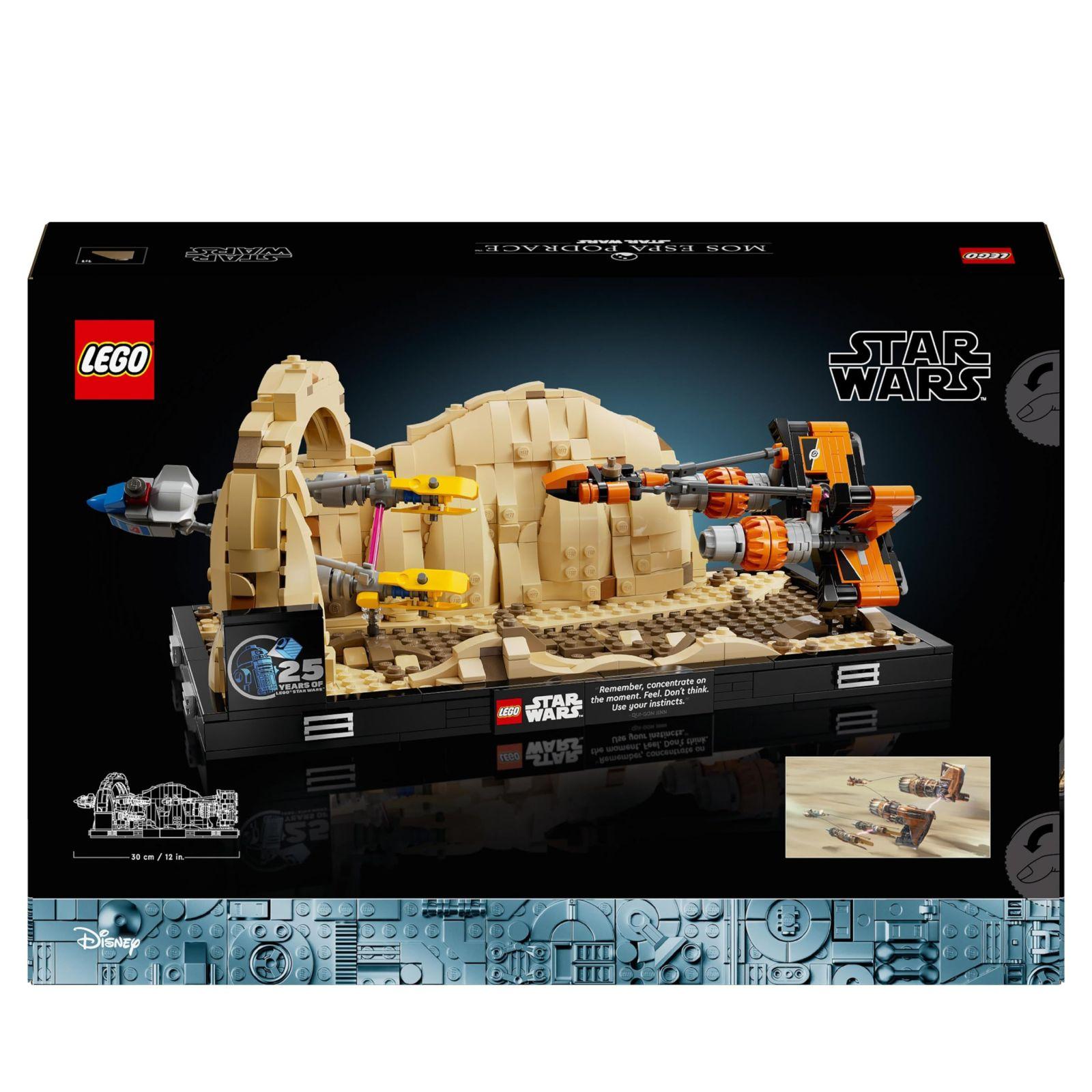 LEGO Star Wars Mos Espa Podralli – Dioraam, Komplekt Täiskasvanutele, Ohu Varju Mudel, Sisaldab Anakin Skywalkeri Podraceri, Kogumisobjekt, Kingitus Meestele ja Naistele 75380 – pilt 8