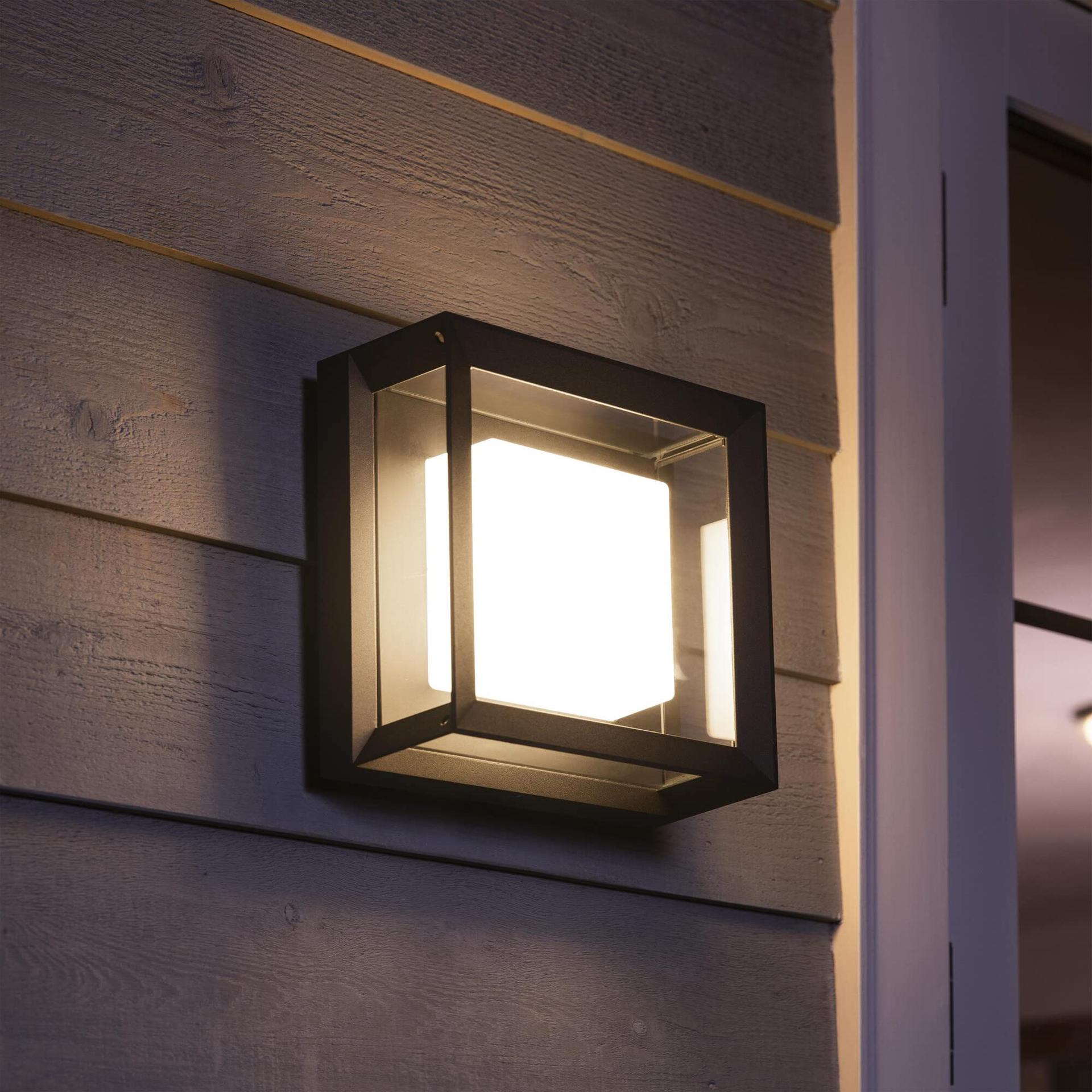 Philips Hue White and Color Ambiance LED välisseinavalgusti Econic (ruudukujuline) | hämardatav | kuni 16 miljonit värvi | juhitav rakenduse kaudu | ühilduv Amazoniga – pilt 8