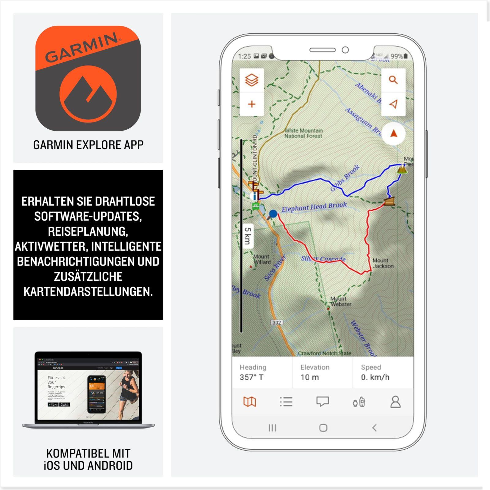 Garmin eTrex SE – vastupidav GPS-väliseiklusnavi 2,2” kõrglahutusega MIP-ekraaniga, üle 7-päevase aku kestvusega, IPX7 veekindlus, digitaalne kompass, ühilduvus Garmin Explore rakendusega – lisavaade