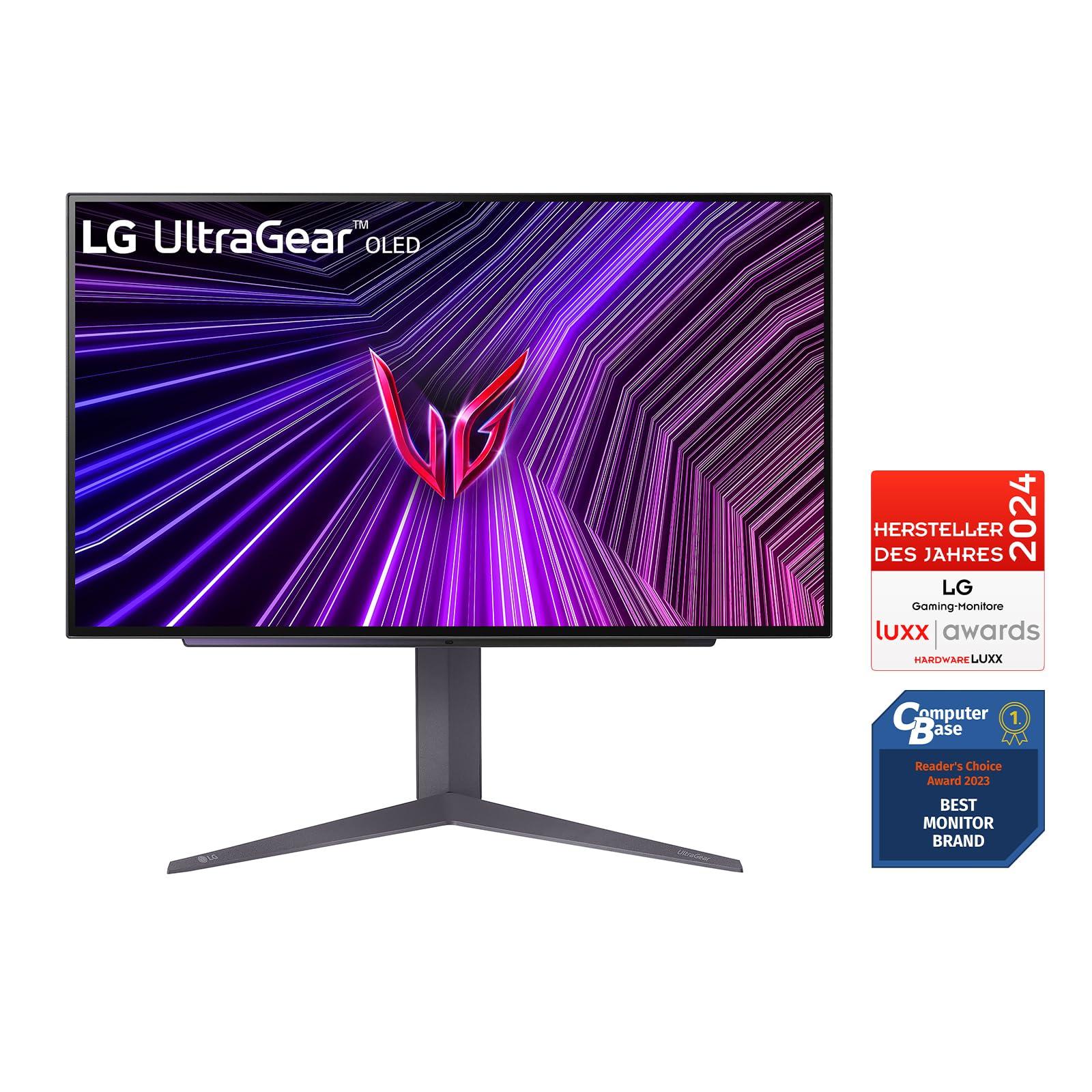LG Electronics 27GS93QE-B.AEU UltraGear™ OLED mängumonitor 27″, 2560 x 1440, 16:9, 0,03 ms GtG, 240 Hz, HDR10, DisplayHDR™400 TRUE BLACK, DCI-P3 98,5%, NVIDIA G-Sync™, AMD FreeSync™ – Must – detailne vaade