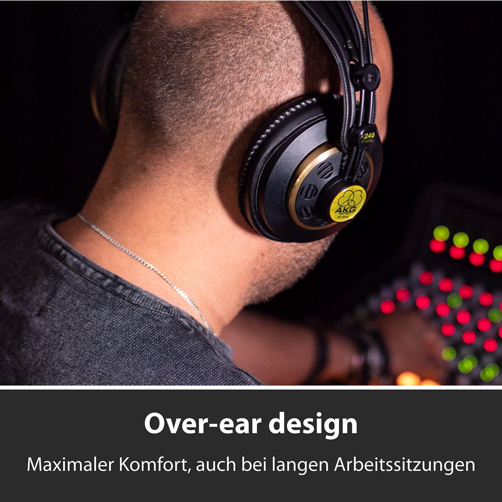 AKG K240 STUDIO professionaalsed poolavatud over-ear stuudiokõrvaklapid – detailne vaade