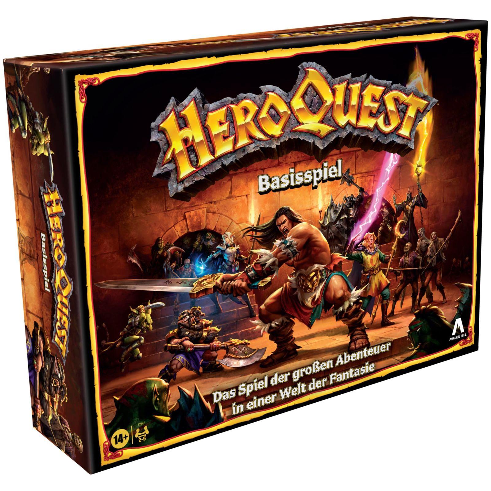 Avalon Hill HeroQuest Baasmäng, Dungeon Crawler fantaasia-seiklusmäng miniatuuridega, alates 14. eluaastast, 2–5 mängijale – detailne vaade