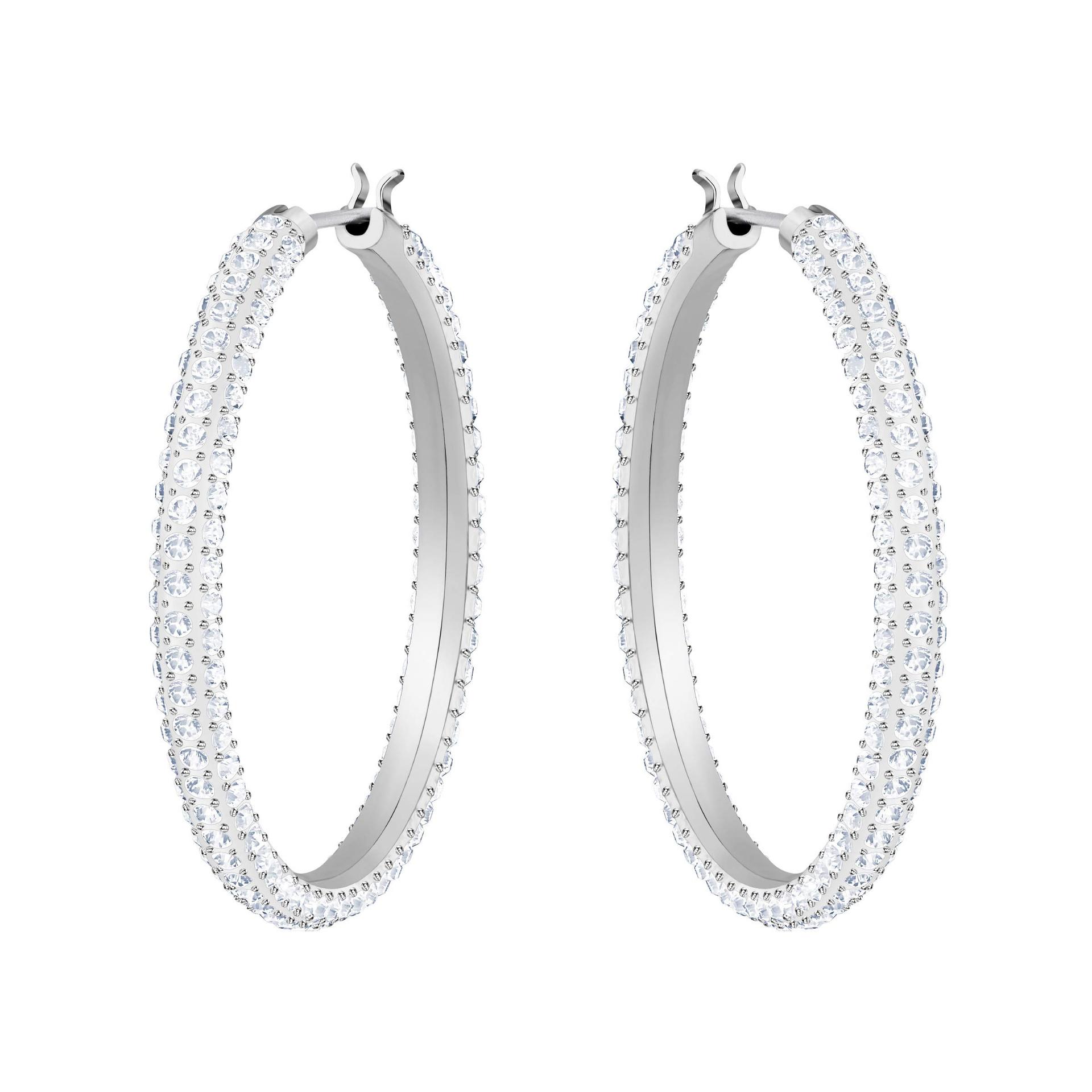 Swarovski Dextera Kreoolid, Valge, Rodineeritud