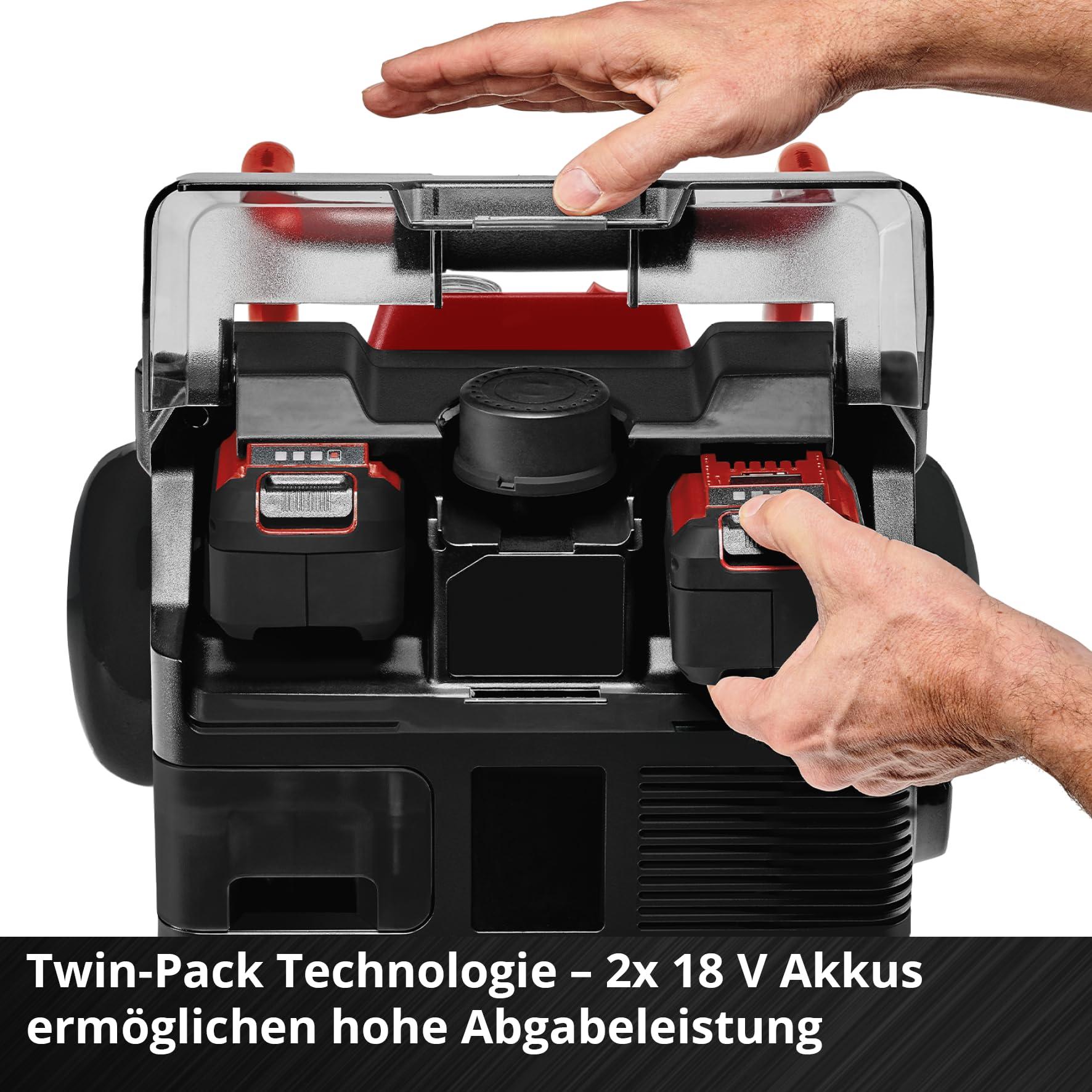 Einhell akuga kompressor TE-AC 36/150 Li OF-Solo Power X-Change (36 V, max. 8 bar, 6 l paak, 150 l/min imemisvõimsus, manomeeter, õlivaba, ilma akuta) – lisavaade