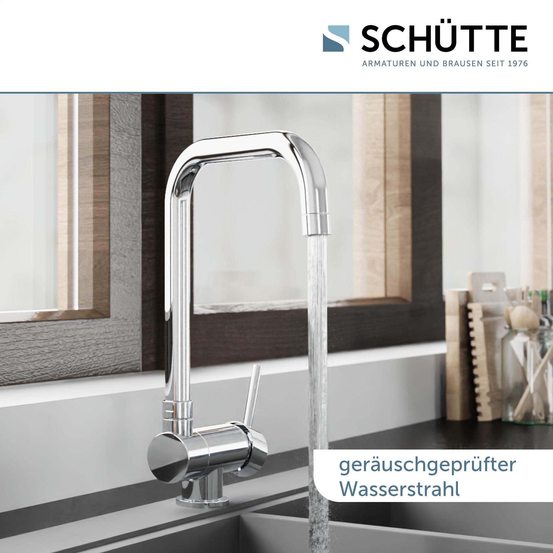 SCHÜTTE 24550 köögisegisti WINDOW, aknaalune veekraan, volditav 360° pööratav ühehoovaga kraan, kroom – pilt 8