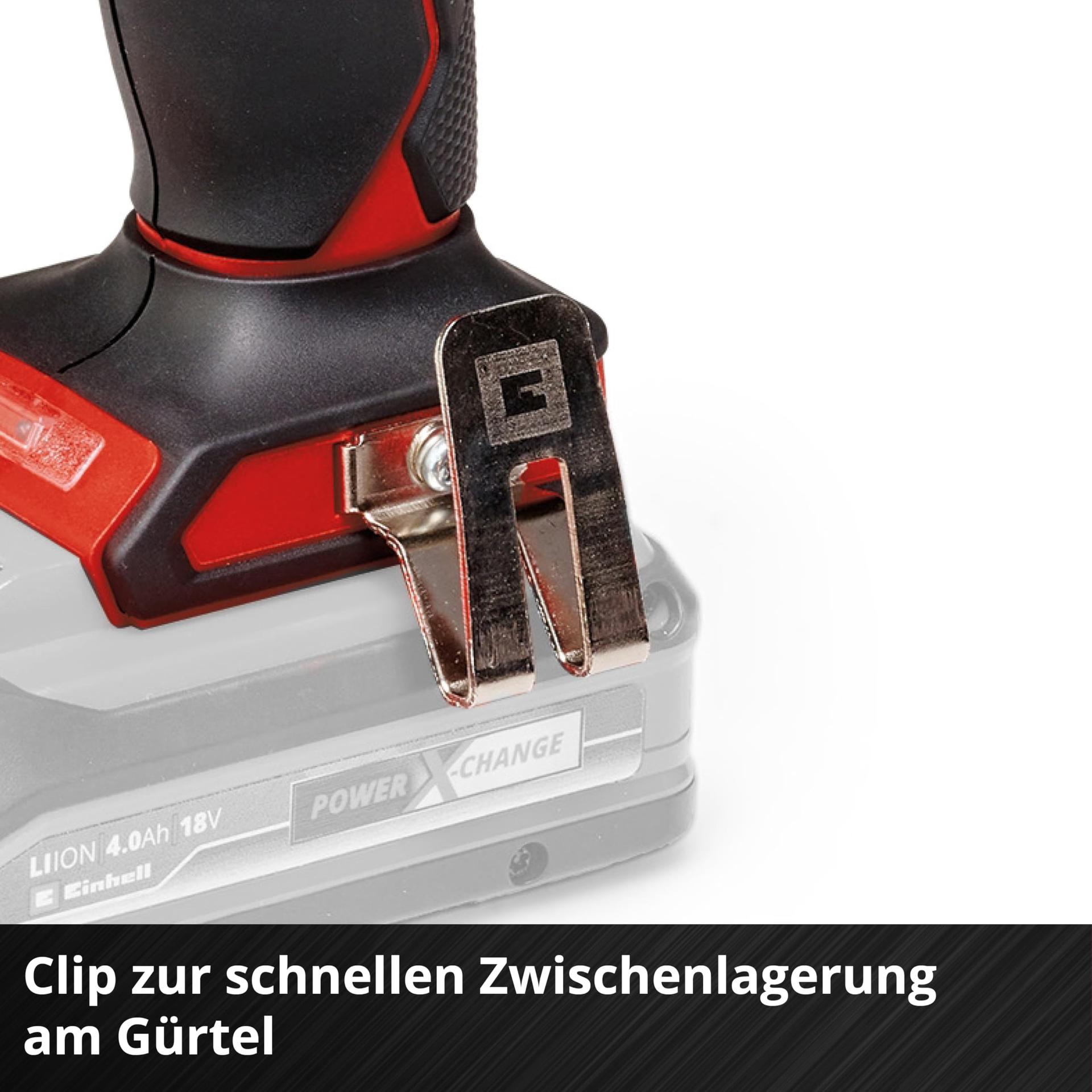 Einhell Professional akuga löökmutrikeeraja TP-CI 18/220 Li BL-Solo Power X-Change (18 V, 220 Nm, harjadeta mootor, sisekuuskantkinnitus, kiiruse reguleerimine, ilma akuta) – pilt 7