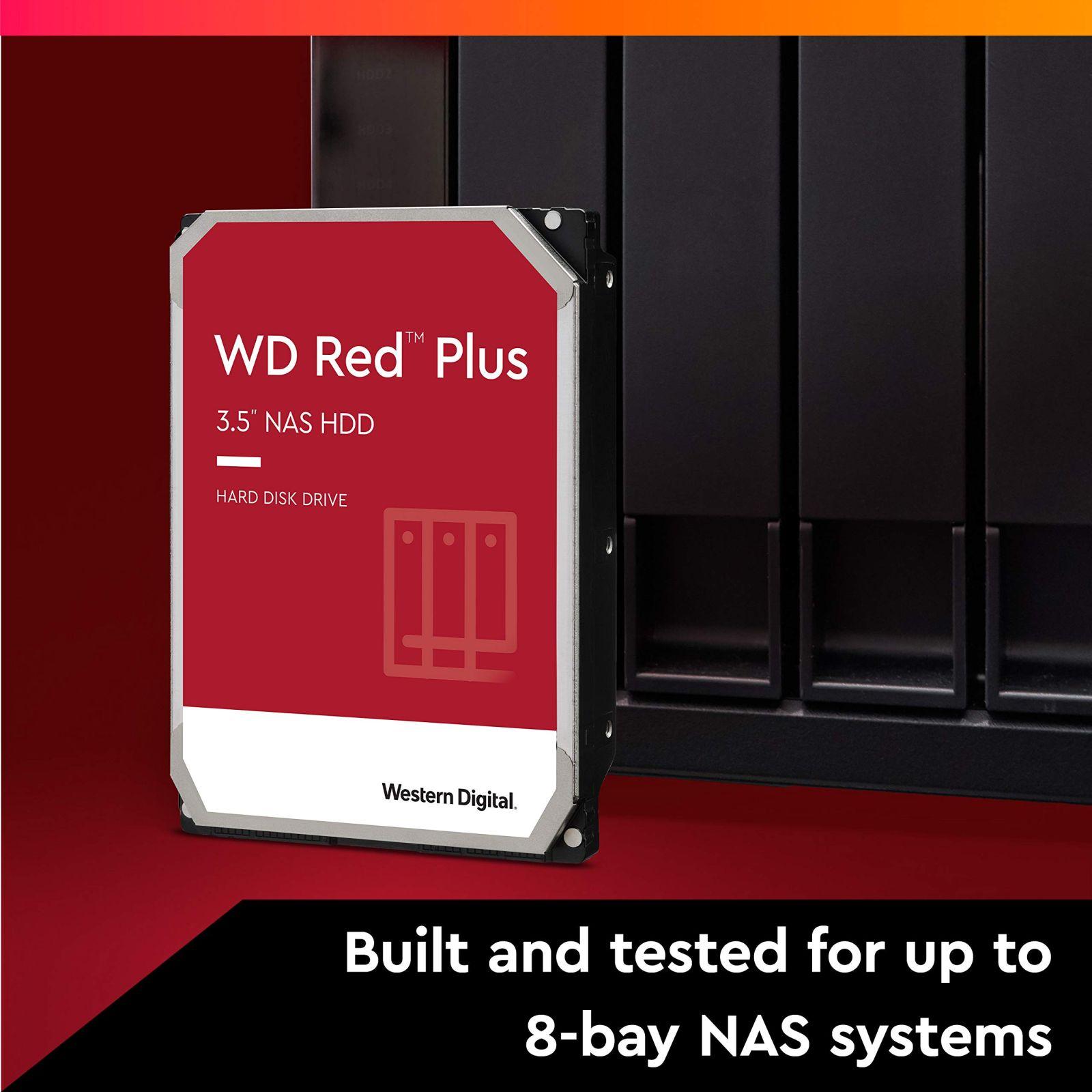 WD Red Plus 2TB NAS 3.5″ Sisemine Kõvaketas – 5400 RPM, SATA 6Gb/s, CMR, 64MB Vahemälu – kasutusnäide