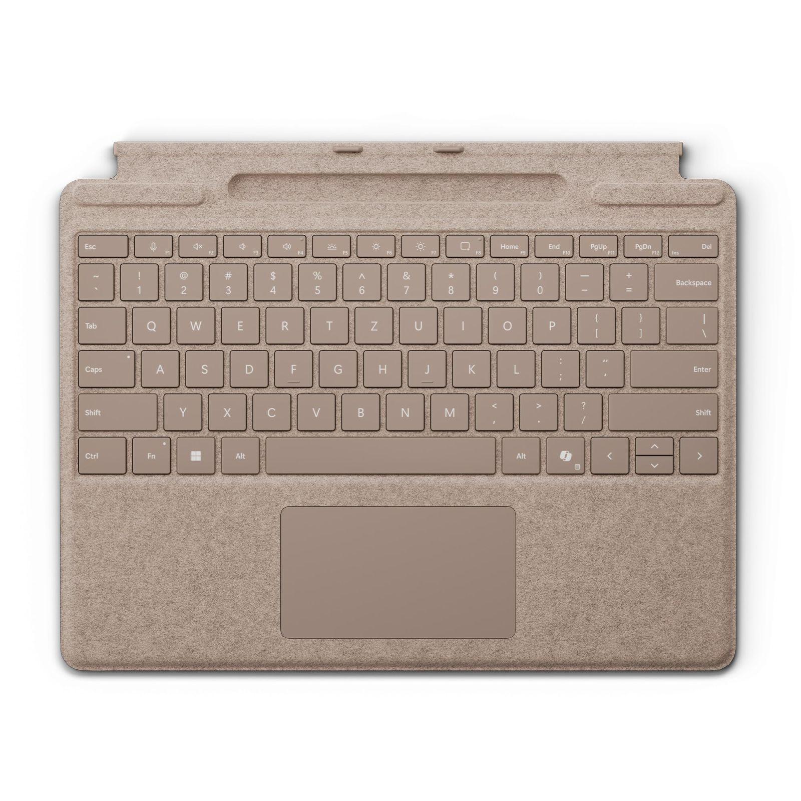 Microsoft Surface Pro klaviatuur koos pliiatsihoidjaga | Liivakarva | QWERTZ | ühildub Surface Pro Copilot+ PC (11. põlvkond), Surface Pro 9 ja Surface Pro 8-ga