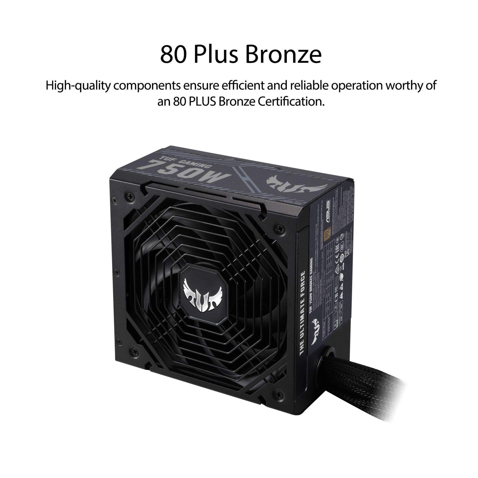 ASUS TUF Gaming 750W Bronze toiteplokk (750 vatti, 0dB-tehnoloogia, 80 cm 8-Pin CPU-pistik (EPS 12V), 80-Plus-Bronze) – kasutusnäide
