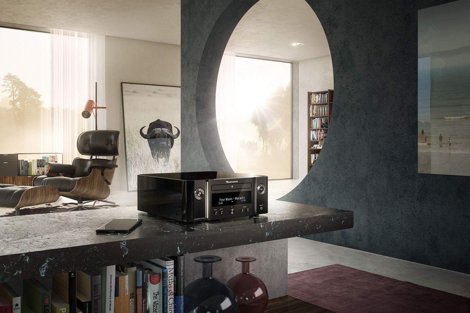 Marantz Melody X (M-CR612) HiFi süsteem, CD-mängija, DAB+ raadio, muusika voogedastus, HEOS Multiroom, Bluetooth & AirPlay 2, Alexa ühilduvus, 2 optilist TV-sisendit – lisavaade