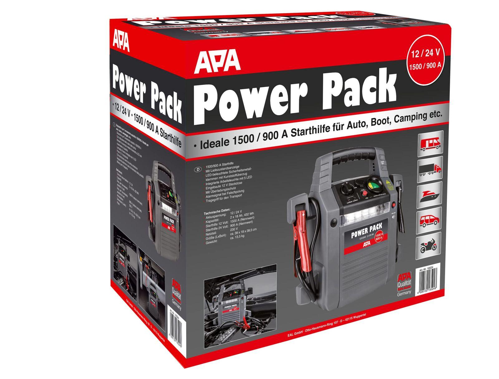 APA 16524 Power Pack 12/24V, Käivitusabi 900A – pilt 9