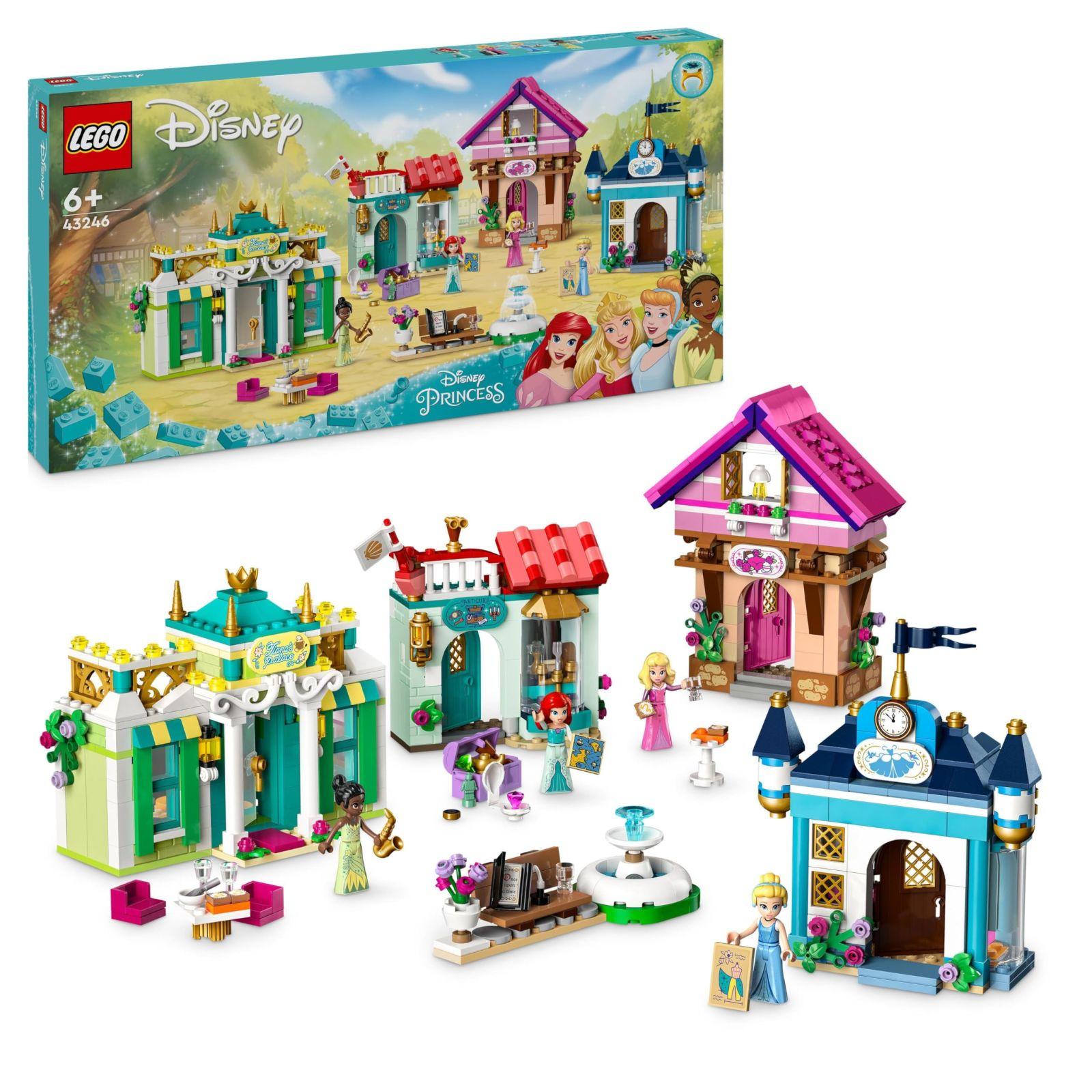 LEGO Disney Printsessid: Printsesside Seiklusturg, Maja-mänguasi 4 nukuga, sealhulgas Tuhkatriinu ja Ariel, mängukomplekt aardekaardiga, kingitus tüdrukutele ja poistele alates 6. eluaastast 43246