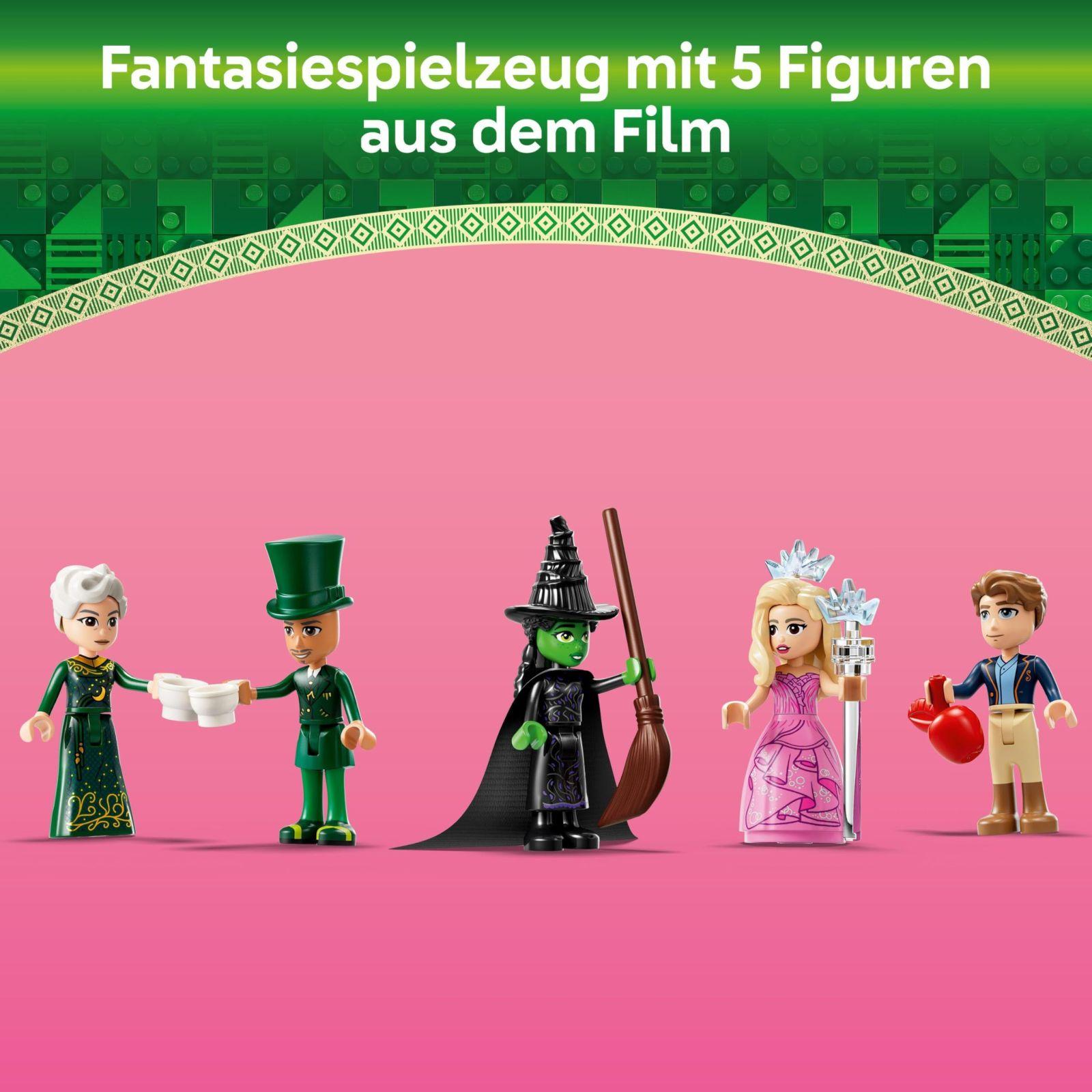 LEGO Wicked Tere Tulemast Smaragdlinnas – Mängukomplekt torniga, Glinda ja Elphaba mini-nukkudega, kingitus filmi fännidele ning tüdrukutele ja poistele alates 9. eluaastast, kes armastavad nukumaju 75684 – pilt 7