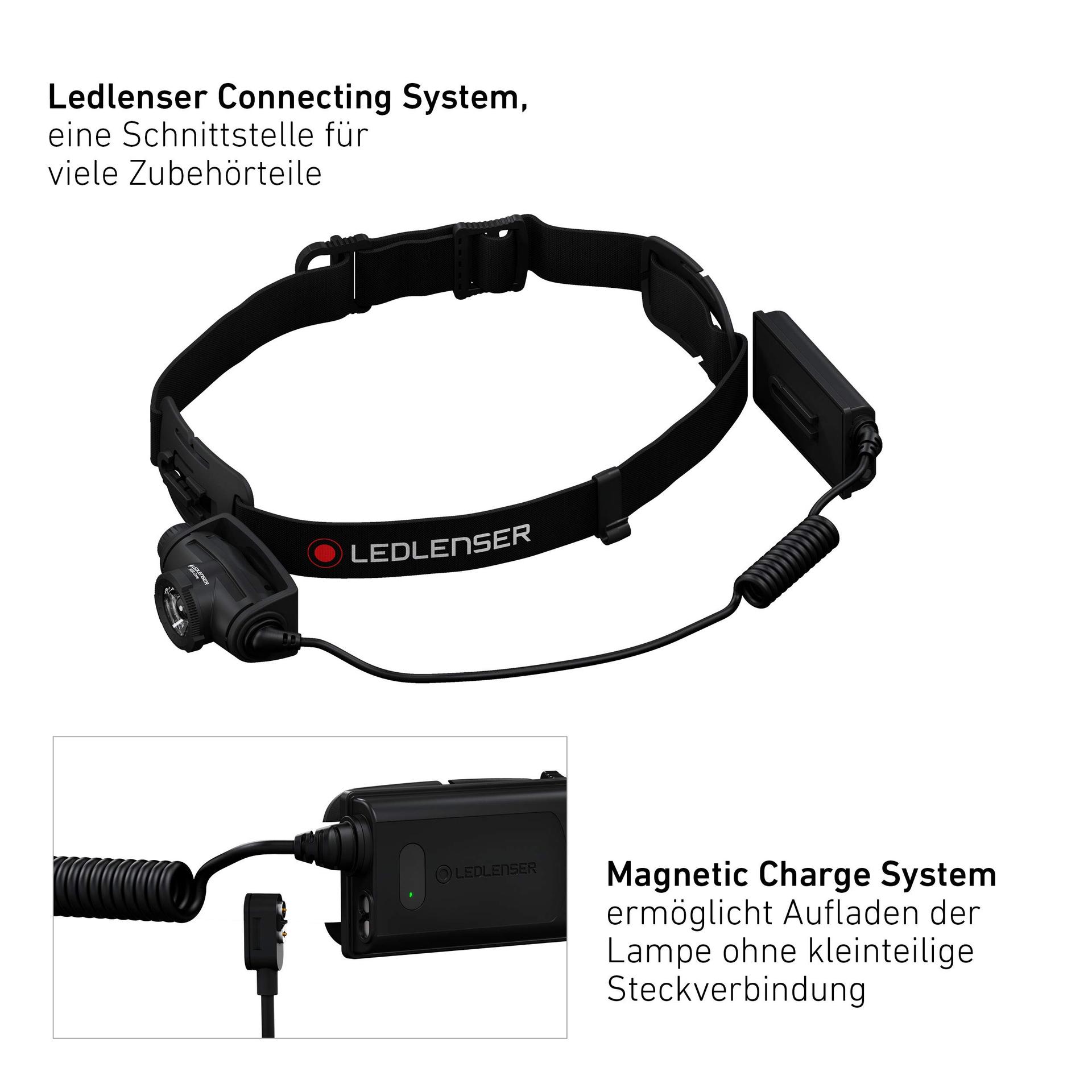 Ledlenser H5R Core pealamp LED, 500 luumenit, laetav liitiumakuga, veekindel IP67, fokuseeritav, sujuvalt hämardatav, Constant Light, valgustuskaugus 200m, USB magnetlaadimiskaabel – lisavaade