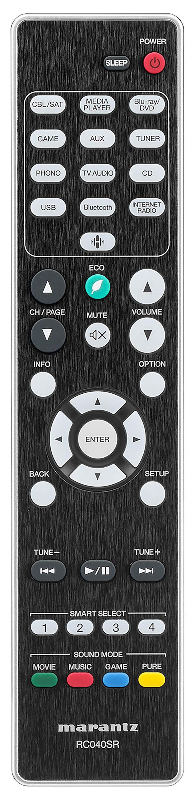 Marantz NR1510 5.2-kanaliline AV-vastuvõtja, HiFi võimendi, 50W, 4K, Dolby Audio, HEOS, 6 HDMI-sisendit, Bluetooth, WiFi – Must – lisavaade