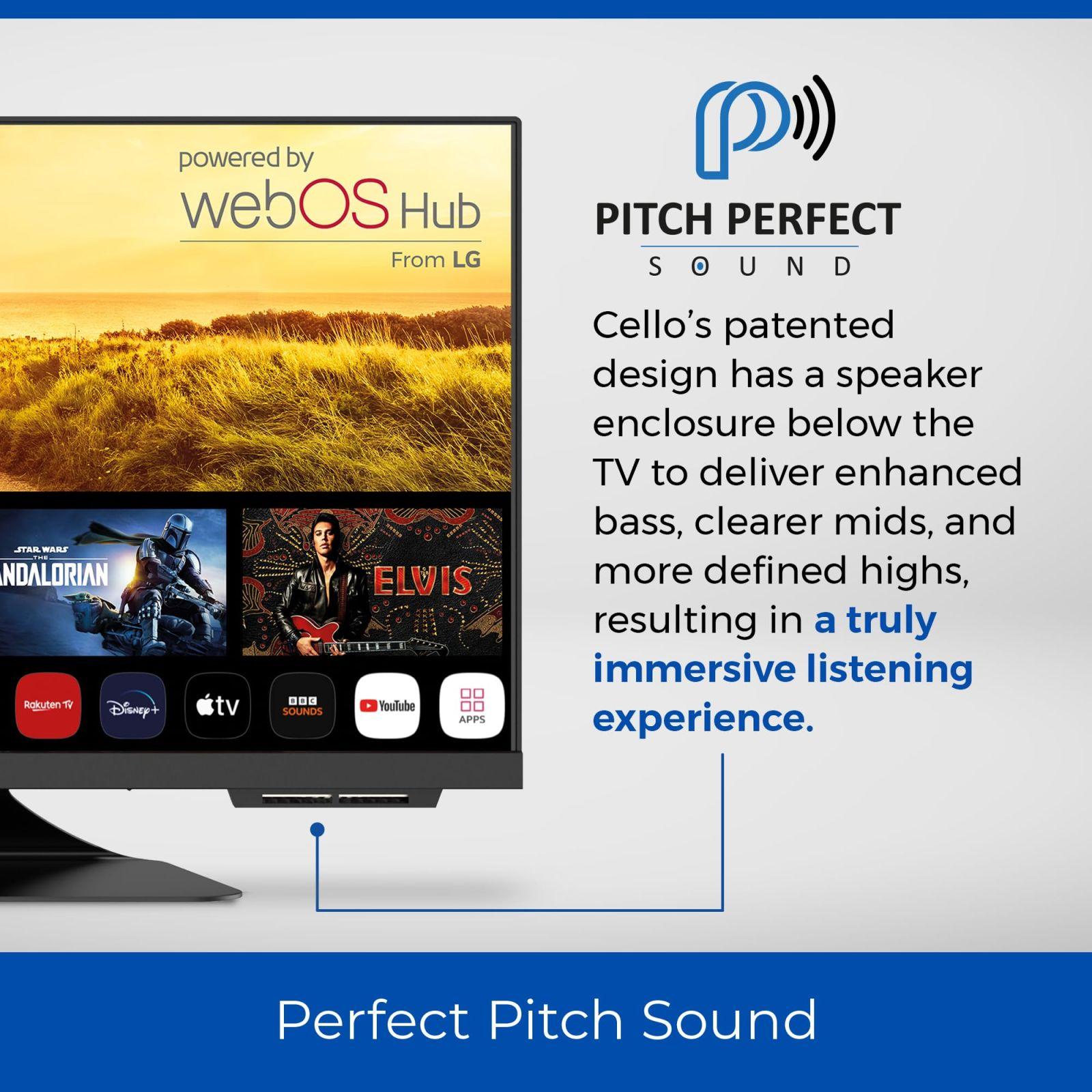 Cello C2424WS Trav 24″ SMART 12V Camping-Reisi TV raamita, kolmik-tuuner, Bluetooth, WebOS LG, Pitch Perfect kõlar, Disney+, Netflix, matkaauto, veok, paat [2024] – lisavaade
