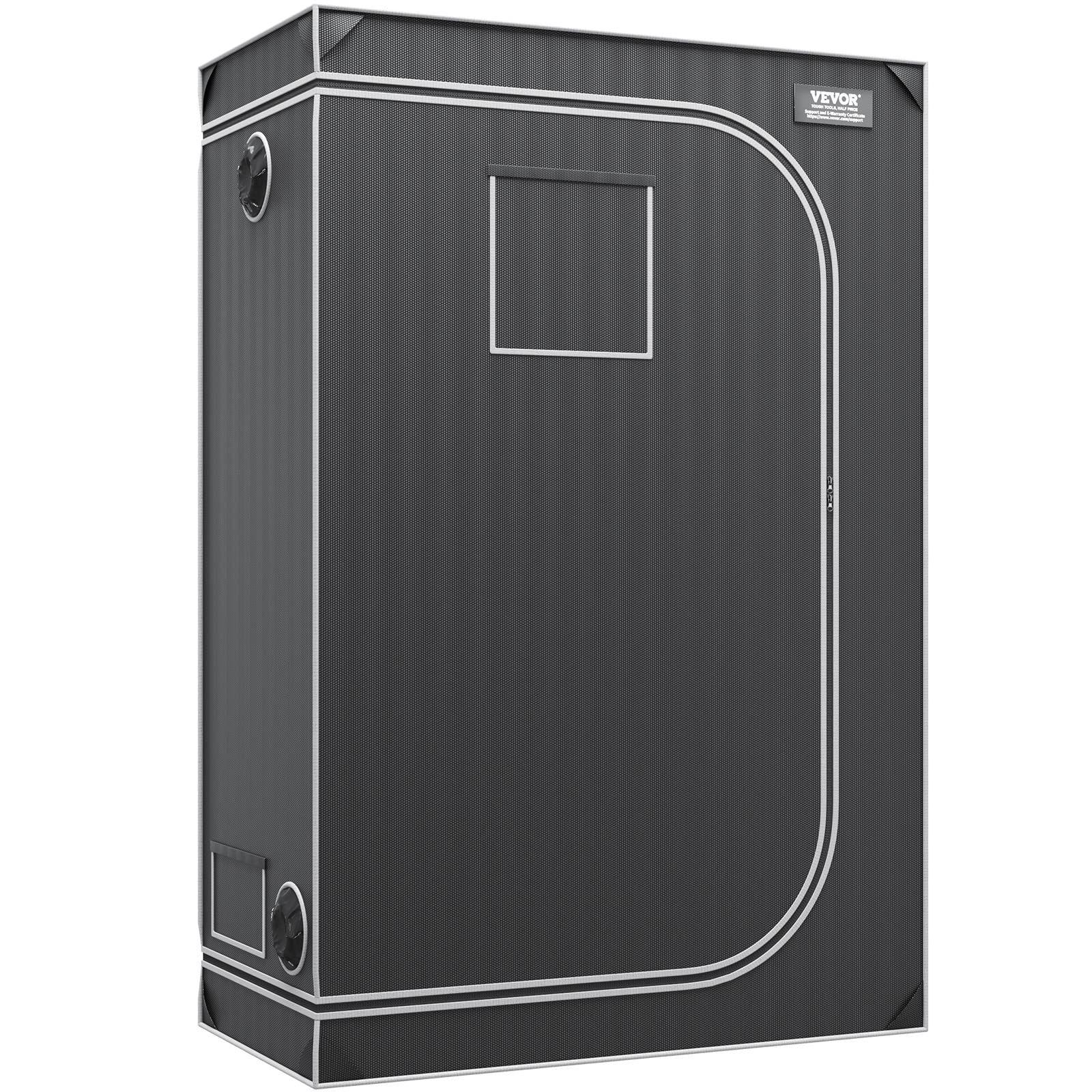 VEVOR kasvutelk 122 x 61 x 183 cm kasvuhoone 22 mm terasraamiga ja 2000D Oxford-kangast – 60 kg kandevõimega sisetingimustes kasvatamiseks – pilt 9