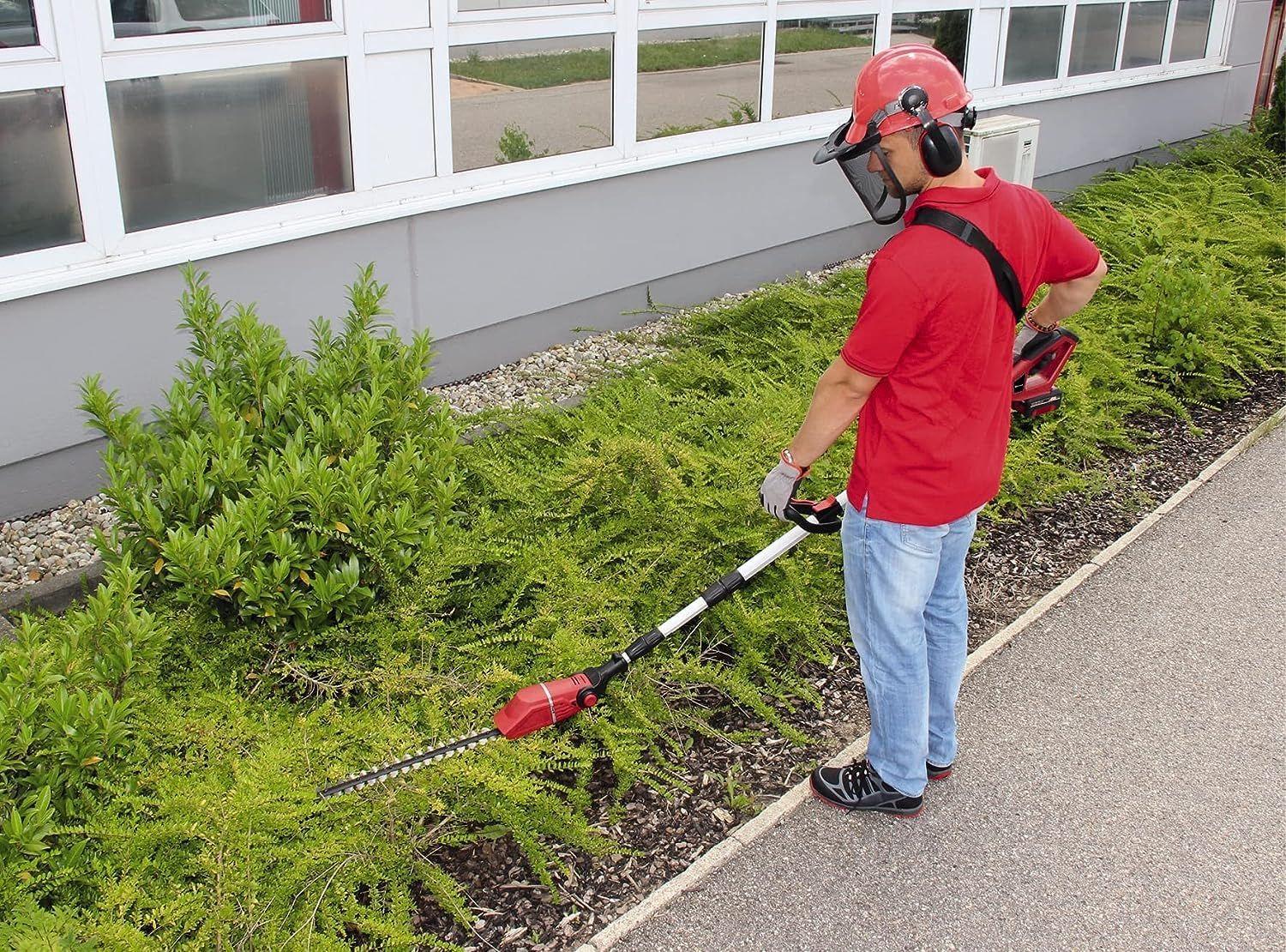 Einhell akuga multifunktsionaalne tööriist GE-HC 18 Li T Kit (18V, 3Ah, 2-ühes hekilõikur ja kettsaag, Oregon juhtplaat, koos aku ja laadijaga) – detailne vaade