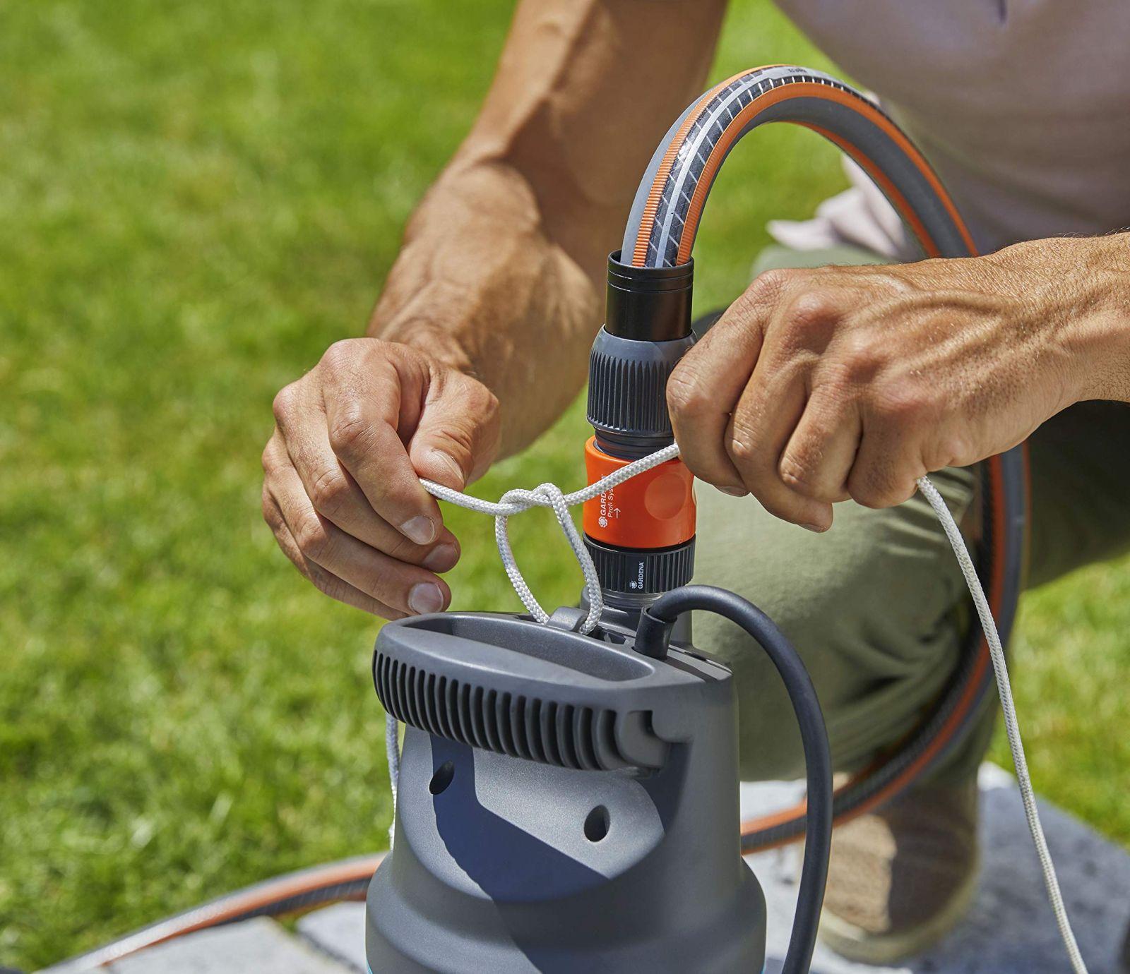 Gardena sukeldussurvepump 5900/4 inox automatic: Automaatne survetõstepump 5900 l/h veevooluga, mustusefiltriga, vaikse tööga, integreeritud kuivjooksukaitsega (1771-20) – lisavaade