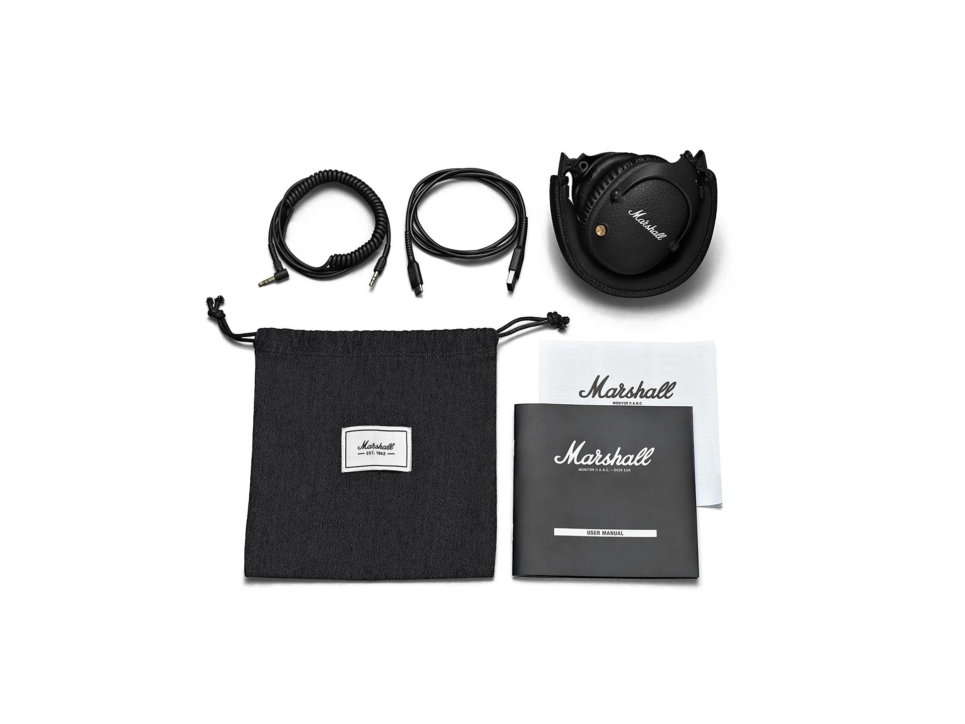 Marshall Monitor II Bluetooth kõrvaklapid aktiivse mürasummutusega, 30 tundi mänguaega – Must – pilt 8