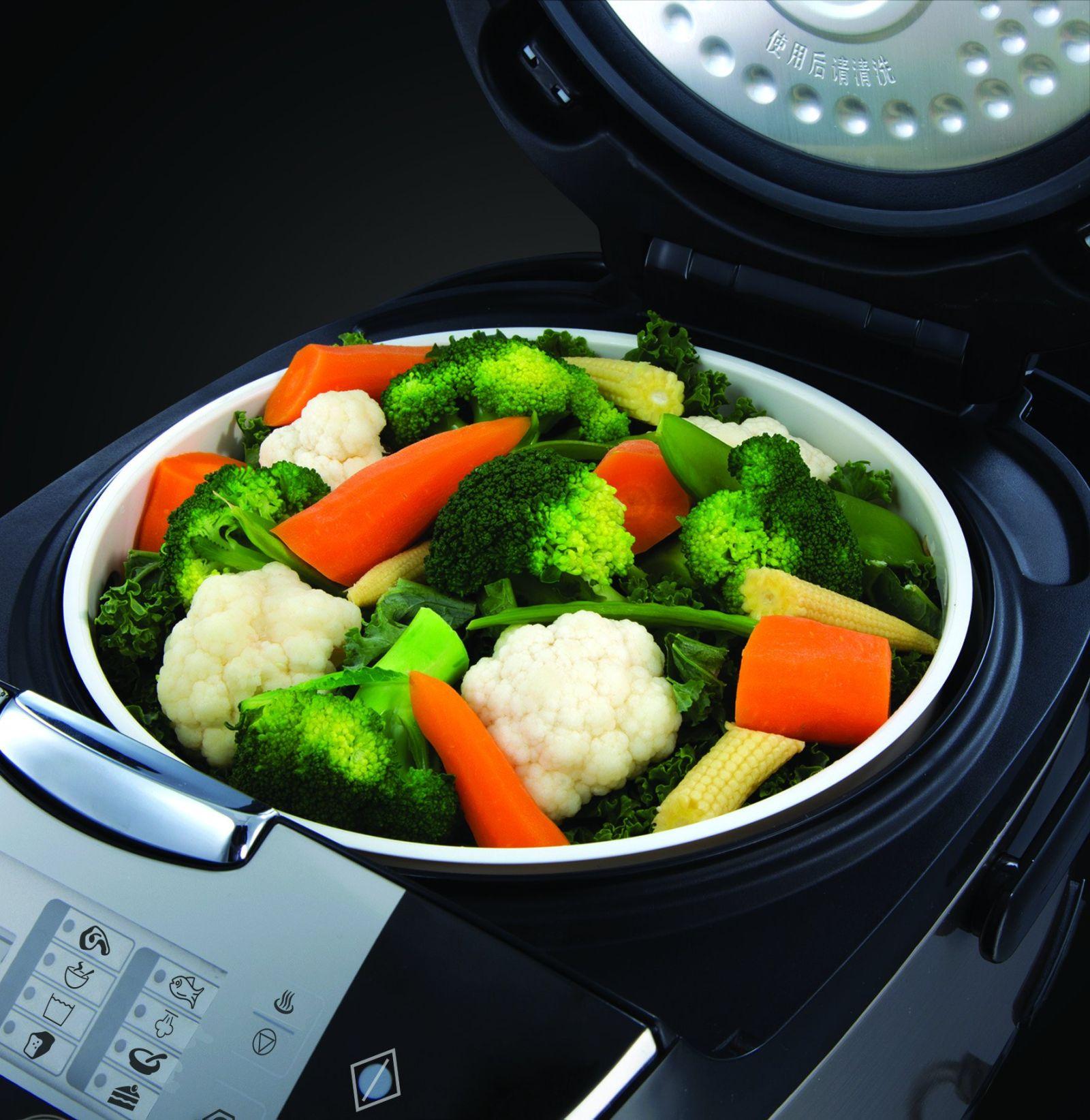 Russell Hobbs Multikeetja [11-ühes: Riisikeetja, Aeglane keetja, Aurutaja, Slow Cooker, Küpsetaja, Jogurtivalmistaja jne.] (5,0 l, digitaalne ekraan, kondensatsioonivastane kaas) 21850-56 – pilt 9