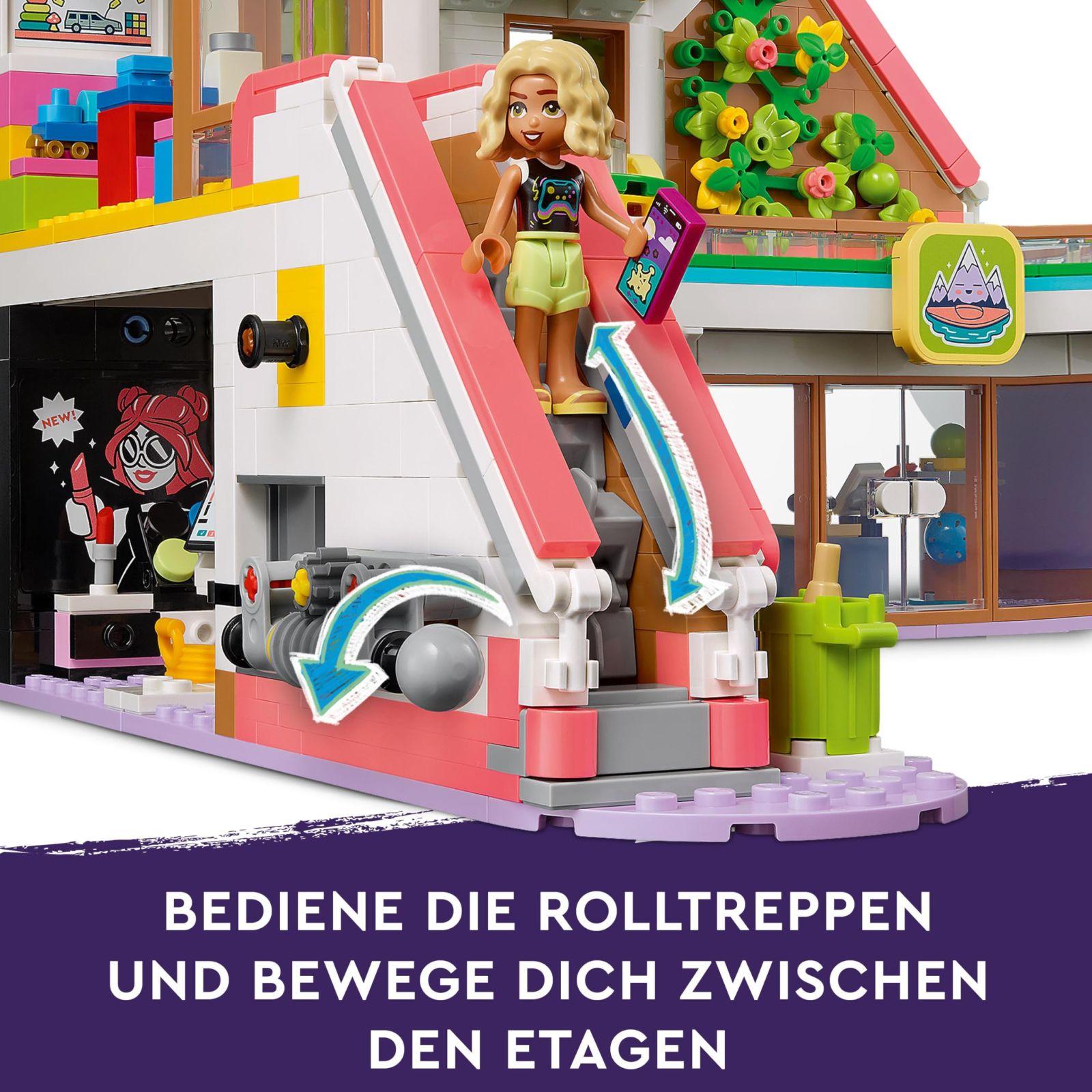 LEGO Friends Heartlake City Kaubamaja, nukuhoone mänguasi tüdrukutele ja poistele, komplekt figuuridega, toetab sotsiaal-emotsionaalset arengut, kingitus lastele alates 8. eluaastast 42604 – pilt 6