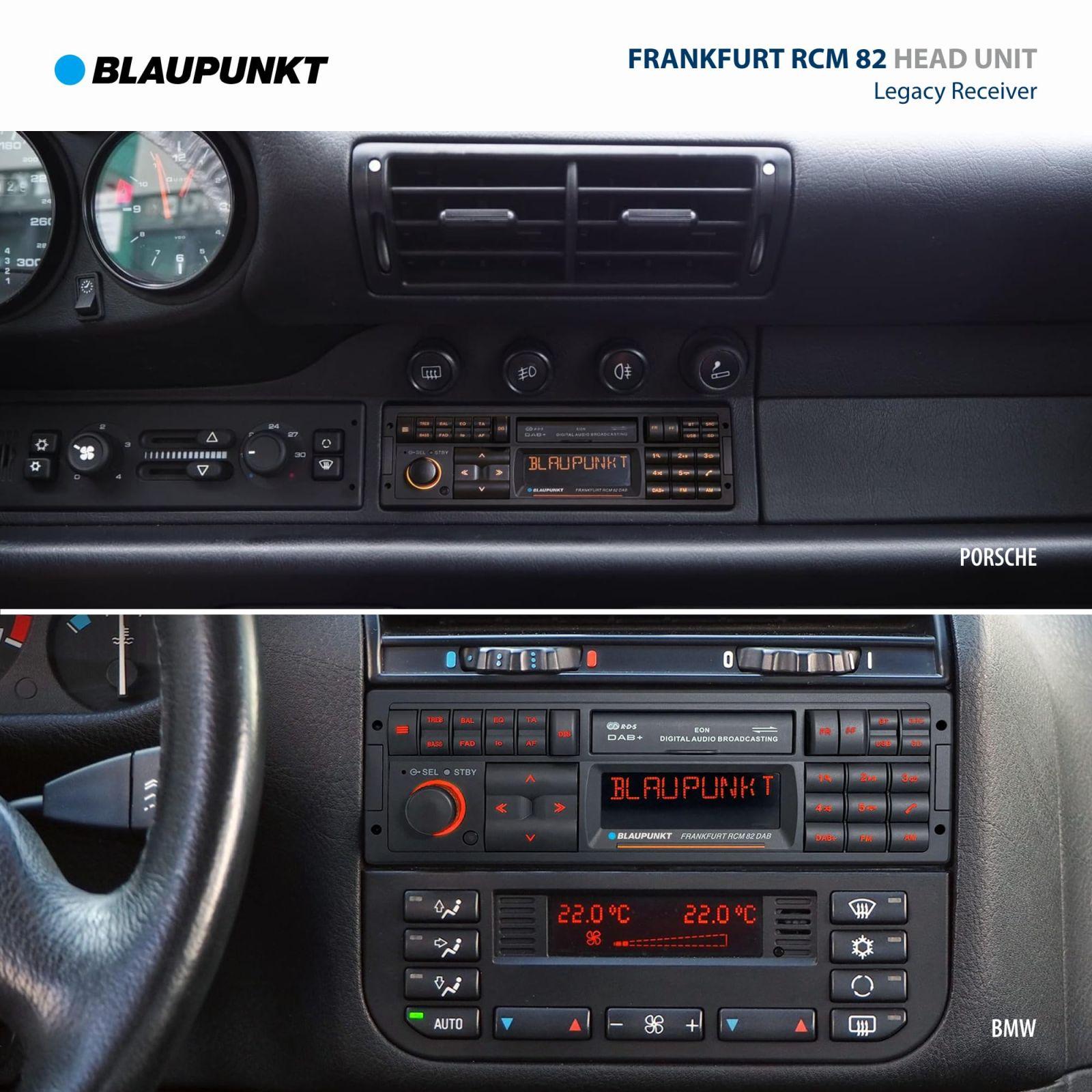Blaupunkt Frankfurt RCM 82 DAB, 1-DIN autoradio, DAB+, Bluetooth, AUX, USB, SD-kaardi sisend, roolijuhtimine, käed-vabad süsteem, ekvalaiser, 200W, must – lisavaade