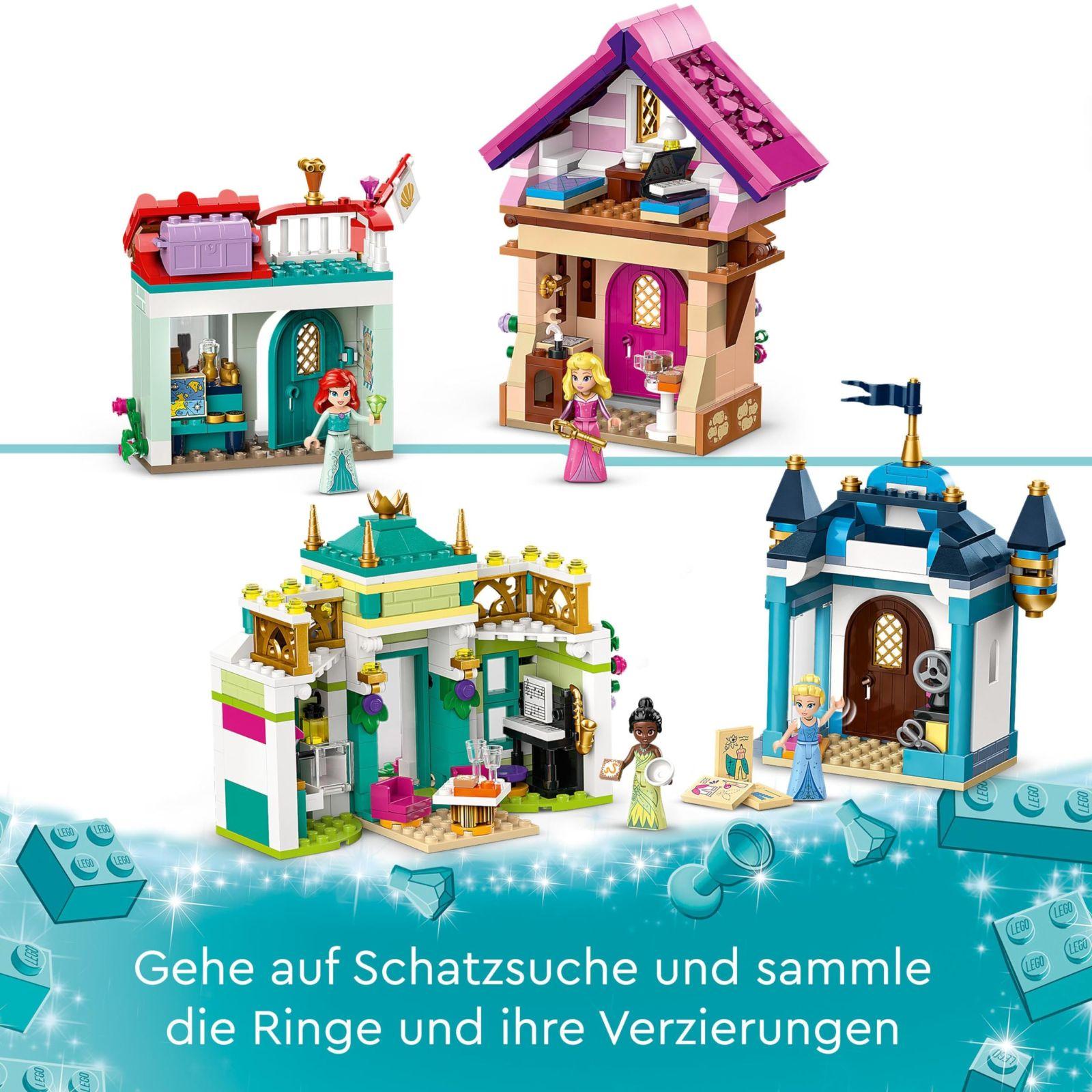 LEGO Disney Printsessid: Printsesside Seiklusturg, Maja-mänguasi 4 nukuga, sealhulgas Tuhkatriinu ja Ariel, mängukomplekt aardekaardiga, kingitus tüdrukutele ja poistele alates 6. eluaastast 43246 – lisavaade