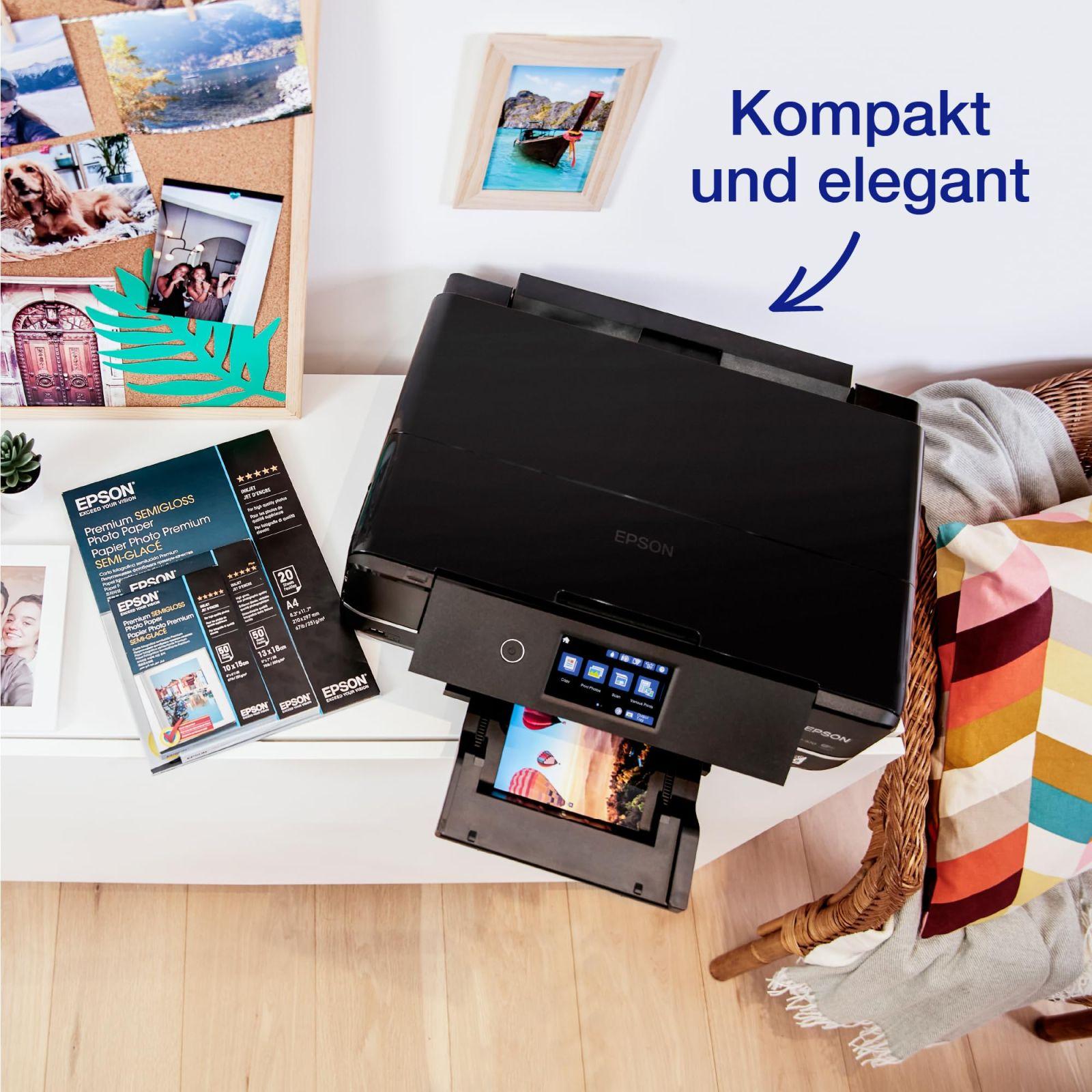 Epson Expression Photo XP-970 3-ühes tindiprinter (skanner, koopiamasin, WiFi, Ethernet, kahepoolne trükkimine, 10,9 cm puuteekraan, eraldi tindikassetid, 6 värvi, A3) must, 10 x 15 cm – lisavaade