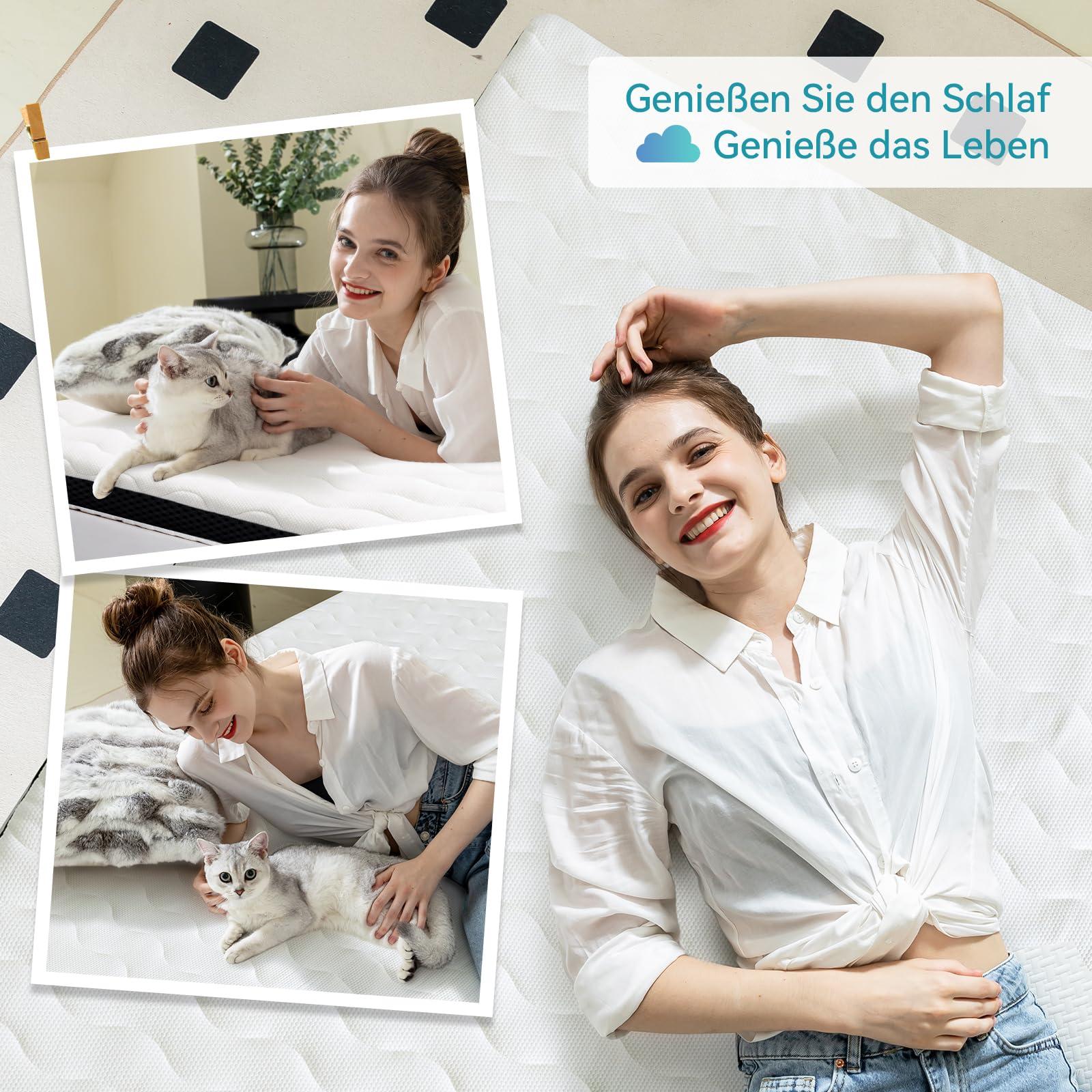 Amazon Basics – Mugav mäluvahuga madratsikate, plüüs, 180 x 200 cm, 7 cm kõrgune, valge – pilt 6