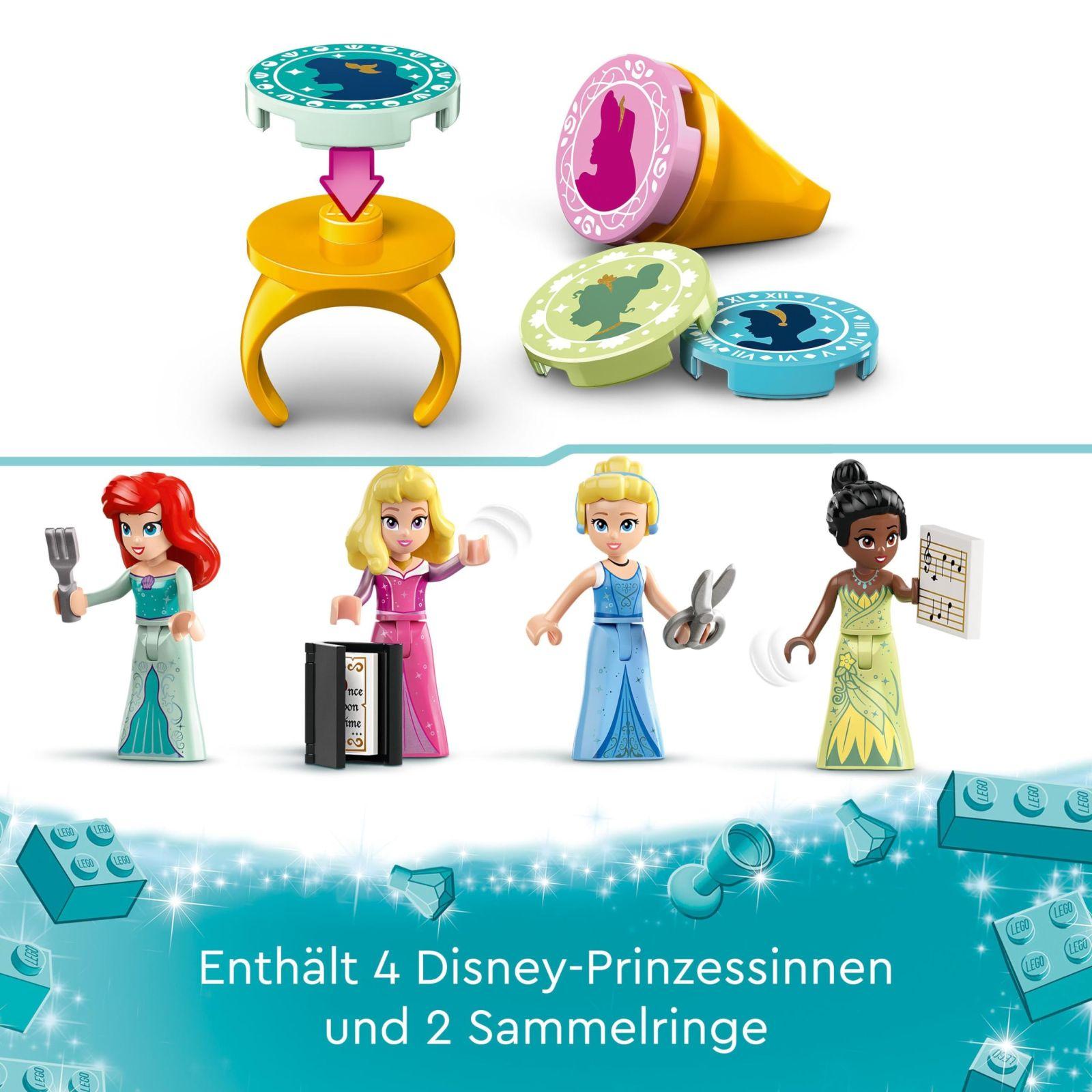 LEGO Disney Printsessid: Printsesside Seiklusturg, Maja-mänguasi 4 nukuga, sealhulgas Tuhkatriinu ja Ariel, mängukomplekt aardekaardiga, kingitus tüdrukutele ja poistele alates 6. eluaastast 43246 – pilt 6