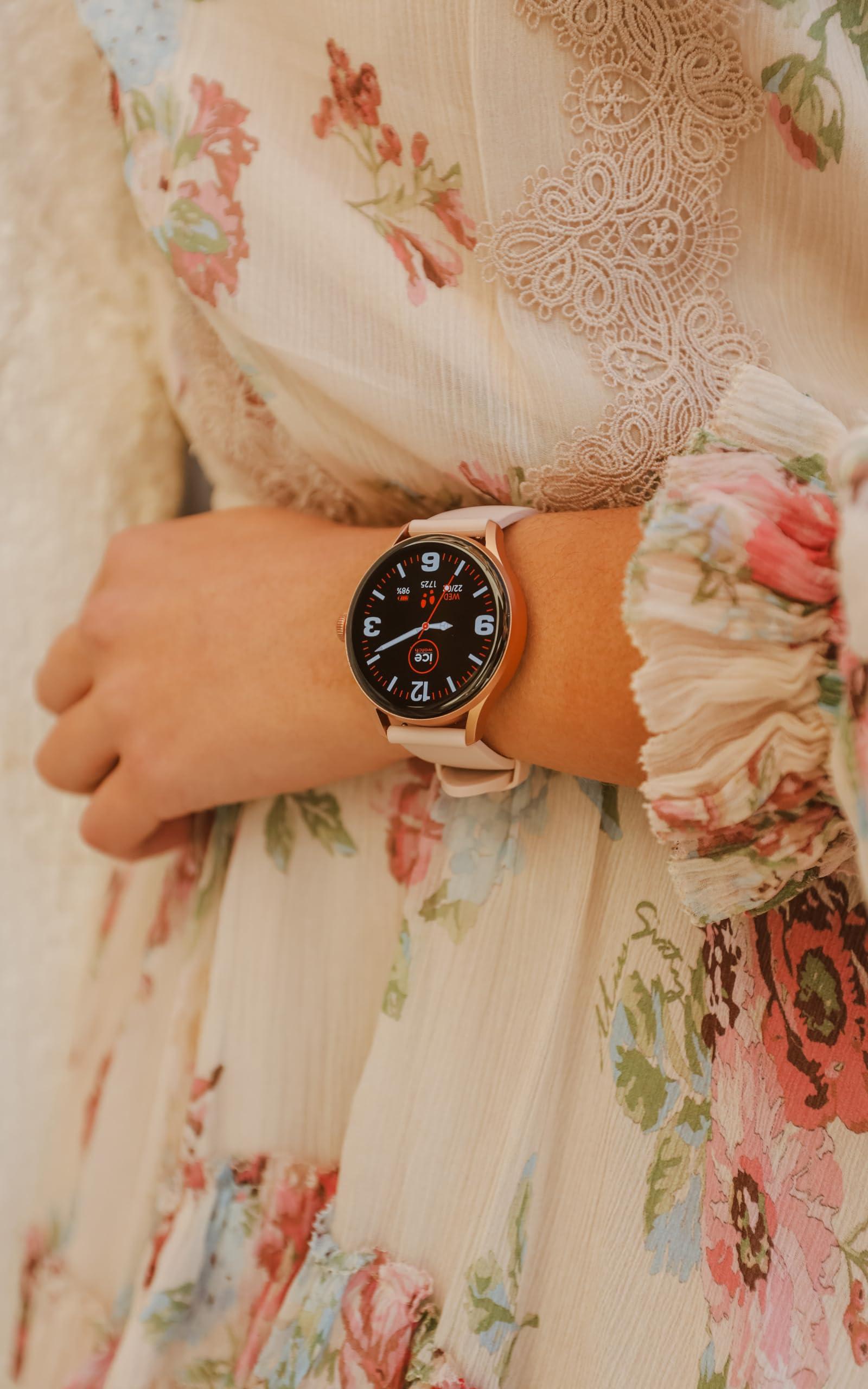 Ice Watch – Ice Smart 2.0 Rose-Gold – Nude – Ümmargune roosakuldne nutikell naistele – 023068 (1,2 tolli) – pakend ja tarvikud