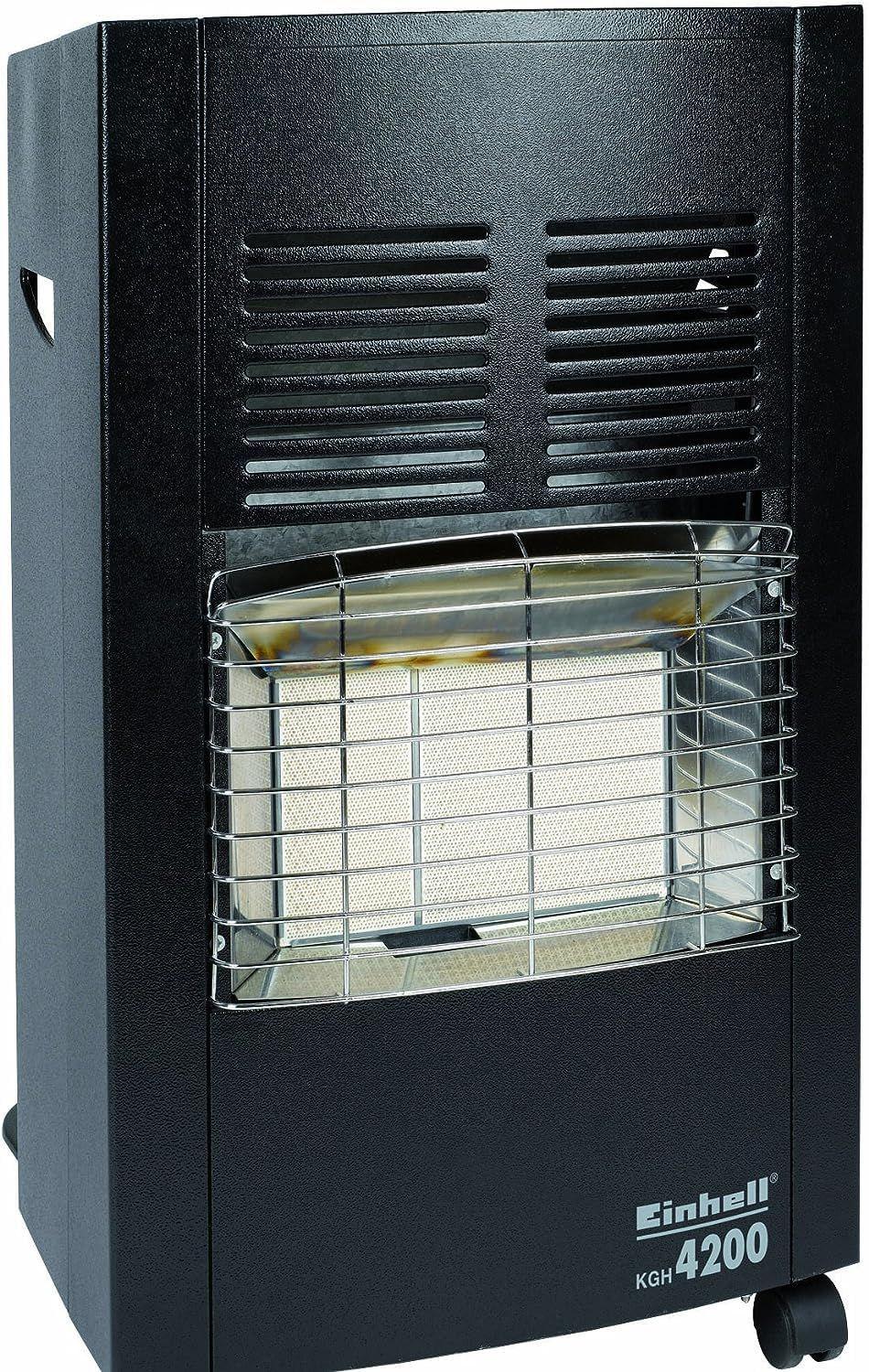 Einhell KGH 4200 keraamiline gaasisoojendi (4200 W, sisaldab gaasirõhuregulaatorit), must – lisavaade
