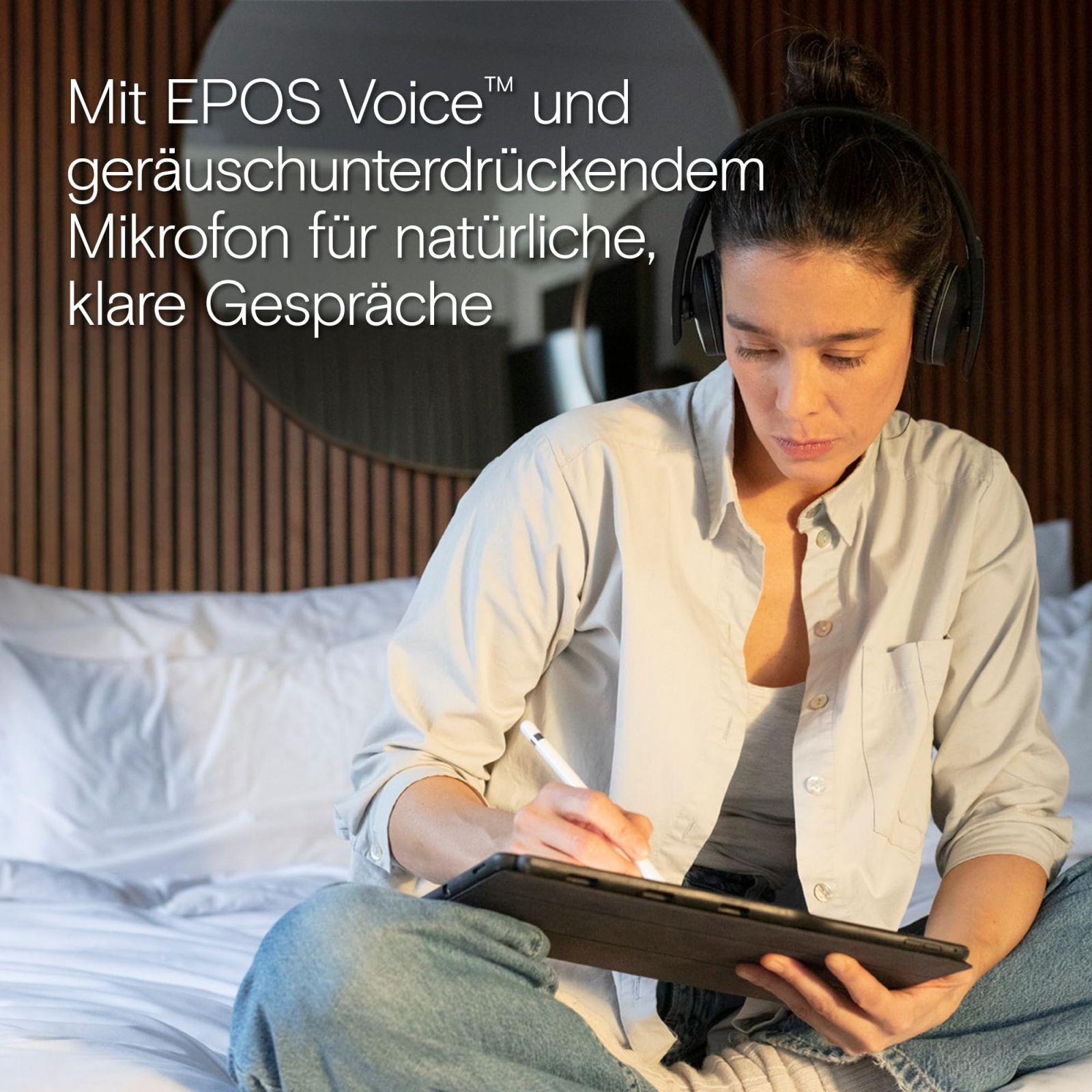 EPOS C20 seeria juhtmevaba peakomplekt: Mitme seadme ühenduvus, Kuni 27h aku kestvus, Microsoft Teams ja Zoom sertifikaat, Elegantne disain, On-Ear mugavus, Ideaalne tööks ja õppimiseks – pilt 6