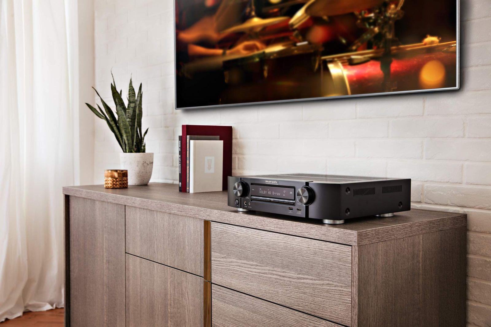 Marantz NR1510 5.2-kanaliline AV-vastuvõtja, HiFi võimendi, 50W, 4K, Dolby Audio, HEOS, 6 HDMI-sisendit, Bluetooth, WiFi – Must – pilt 6