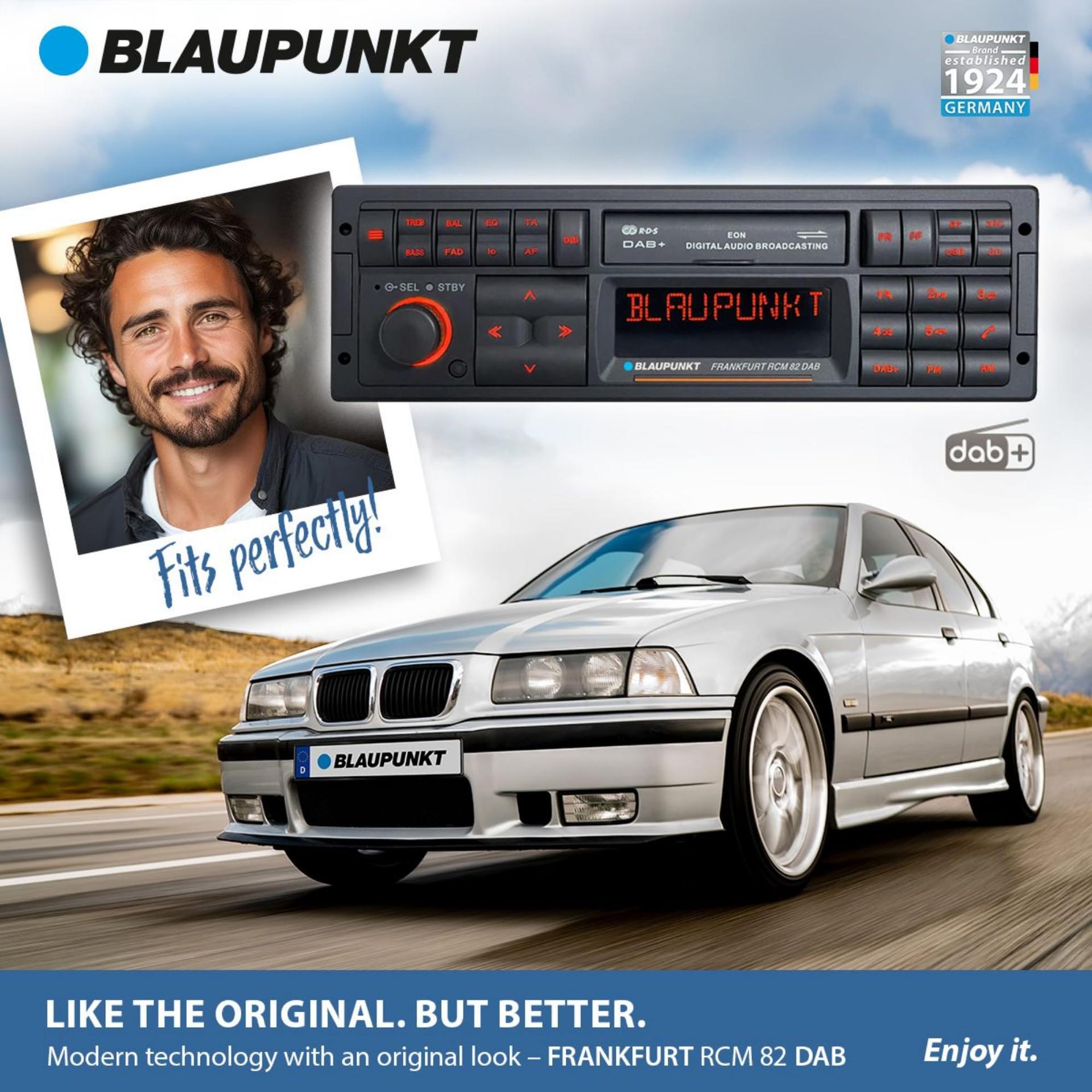 Blaupunkt Frankfurt RCM 82 DAB, 1-DIN autoradio, DAB+, Bluetooth, AUX, USB, SD-kaardi sisend, roolijuhtimine, käed-vabad süsteem, ekvalaiser, 200W, must – pilt 7