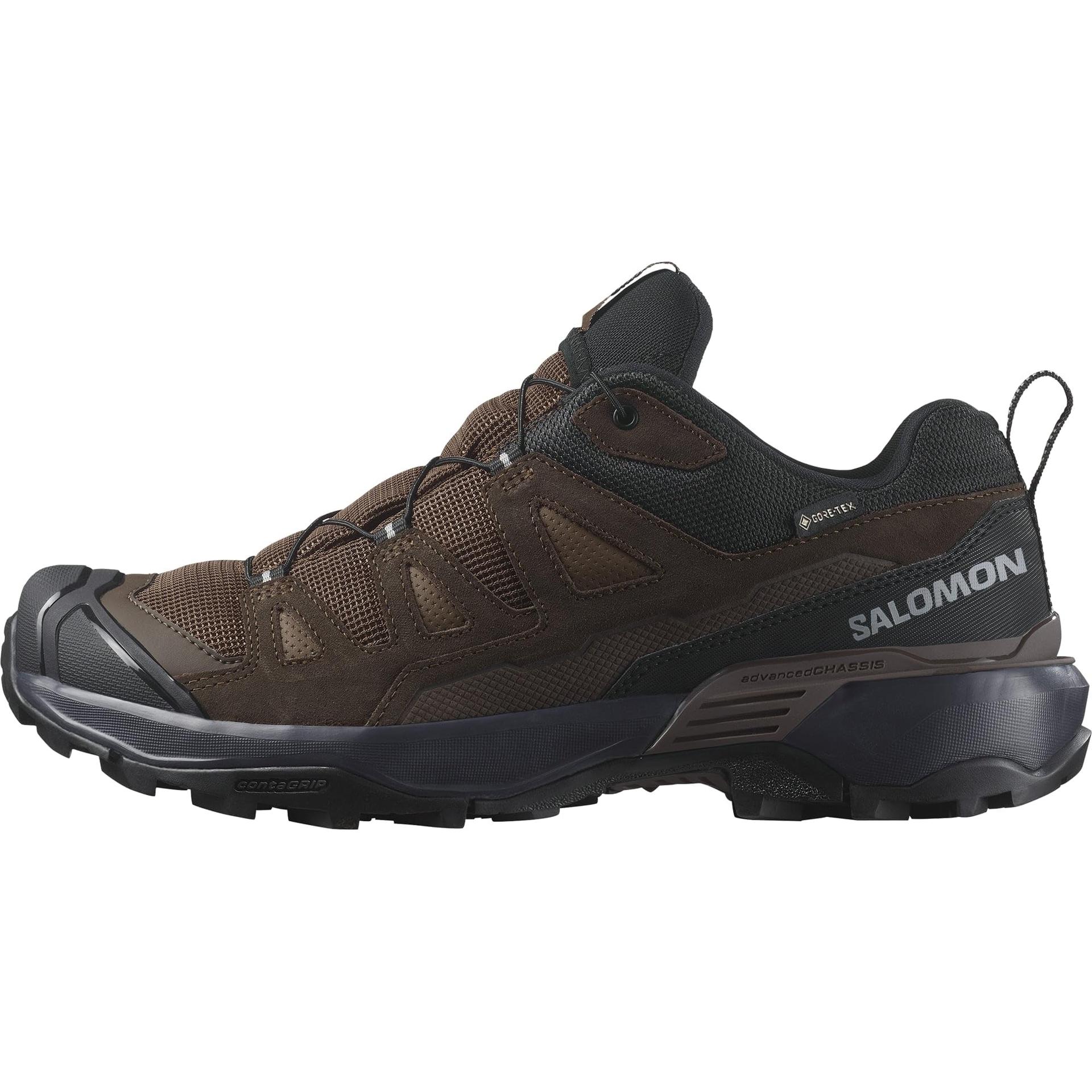 Salomon X Ultra 360 Leather Gore-Tex Veekindlad Meeste Matkajalatsid, Välitingimustele Valmis, Haarduvus, Kaitse Kõigis Ilmades, Dark Earth, 45 1/3