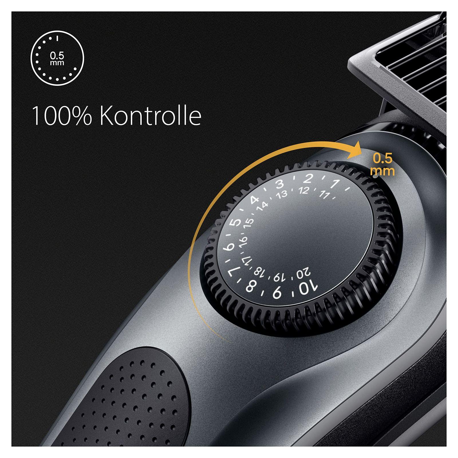 Braun habemetrimmer, juukselõikur meestele, professionaalne trimmer, 40 seadistust, laadimisjaam, reisikott, habememall, 100 min juhtmevaba tööaeg, BT7441 – pilt 6