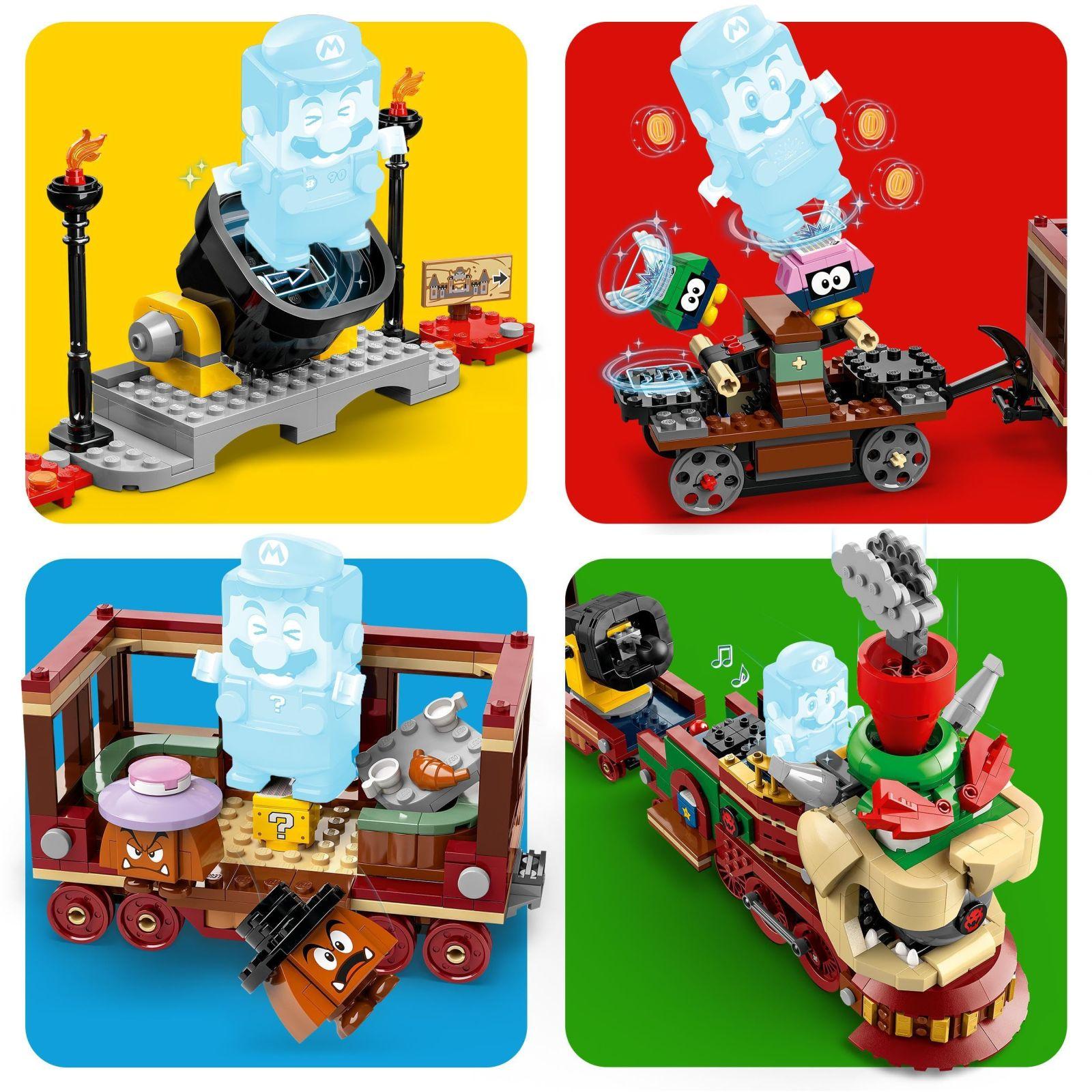 LEGO Super Mario Bowseri Kiirrong – Seiklusmängukomplekt lastele, Hammer-Brüder, 2 Gumbat ja 2 Parapunkte, Nintendo kingitus poistele, tüdrukutele ja mängusõpradele 71437 – lisavaade