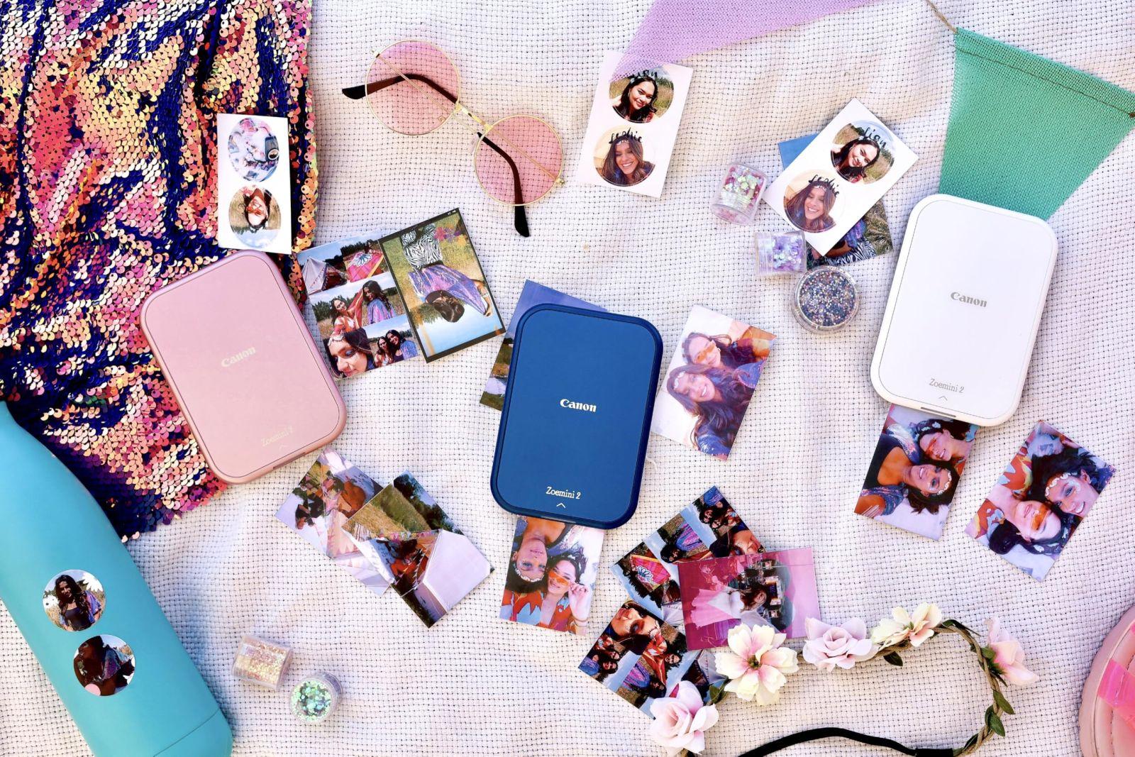 Canon Zoemini 2 Mini Fotoprinter – kompaktne kaasaskantav printer nutiseadmele (Bluetooth, sisseehitatud aku, ZINK fotopaber, liimuv fotopaber) pärlvalge [+ 10-leheline ZINK fotopaberikomplekt] – lisavaade