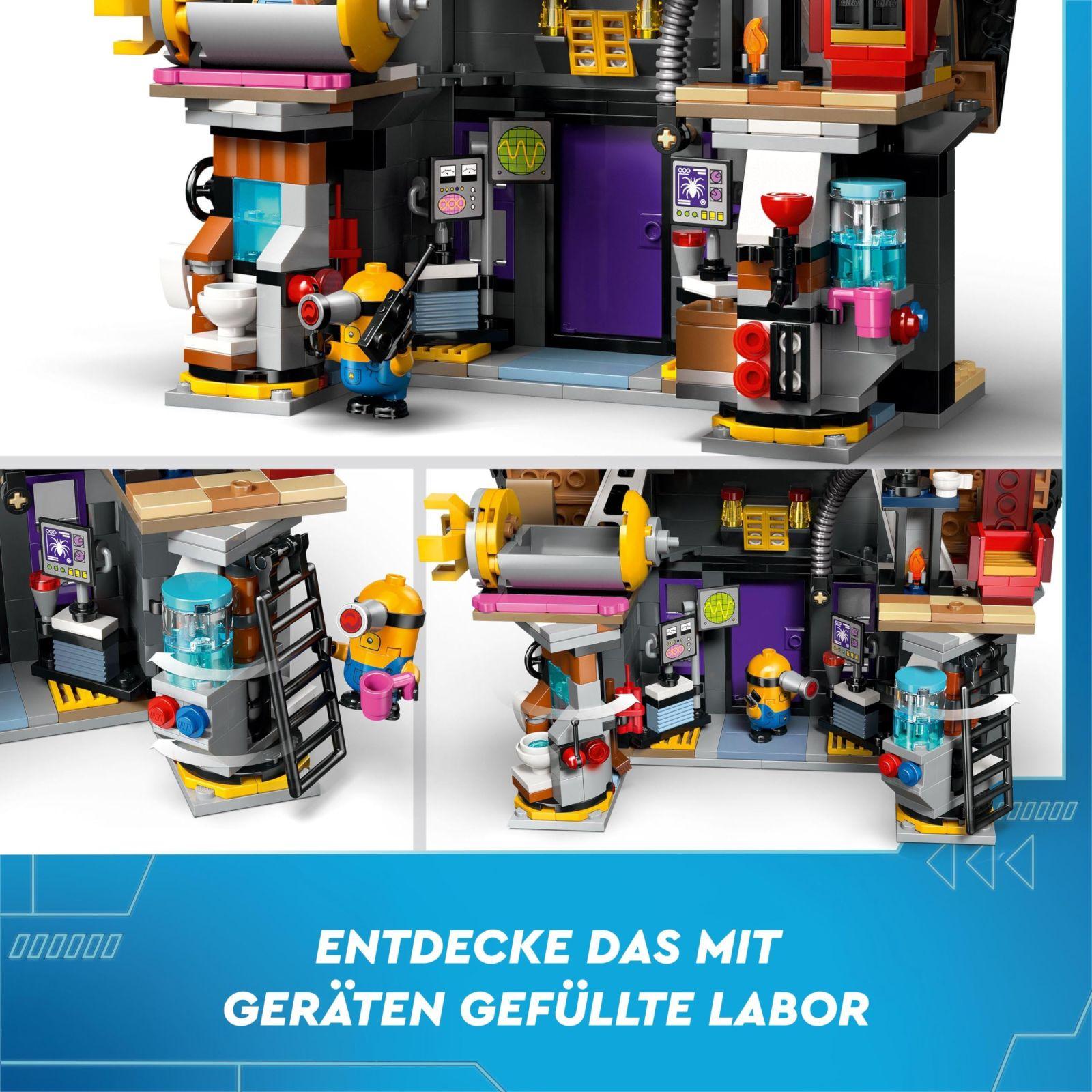 LEGO Minu lemmik vähk 4: Gru ja Minionite perevilla – Mängukomplekt filmist, mängumaja lastele alates 8. eluaastast – kasutusnäide