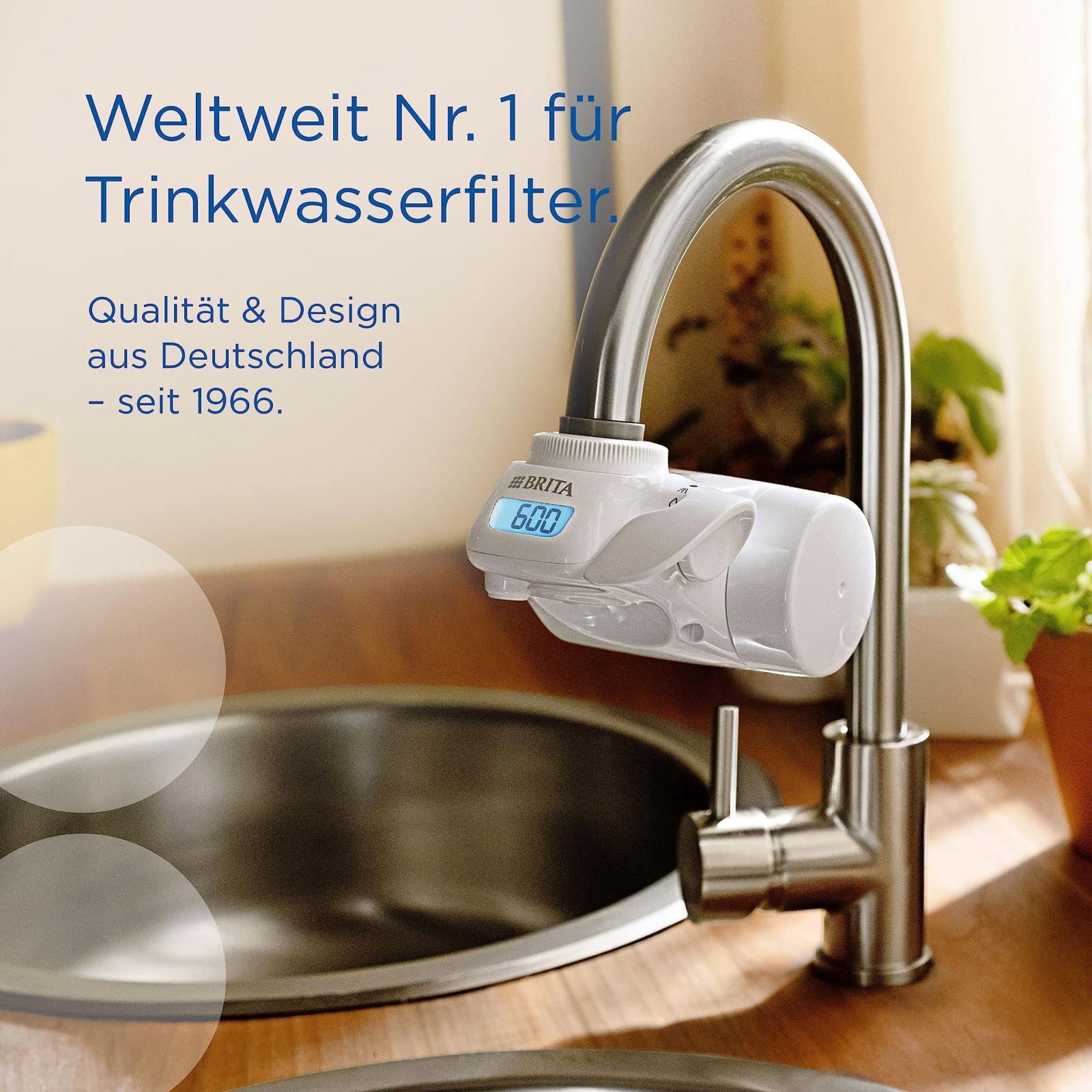 BRITA kraaniveefilter ON TAP Pro V-MF koos 1 filtrikassetiga (600l) – eemaldab 99,99% baktereid, kloori, mikroplasti ja raskmetalle / digitaalne LCD-ekraan näitab järelejäänud mahtu – pilt 9