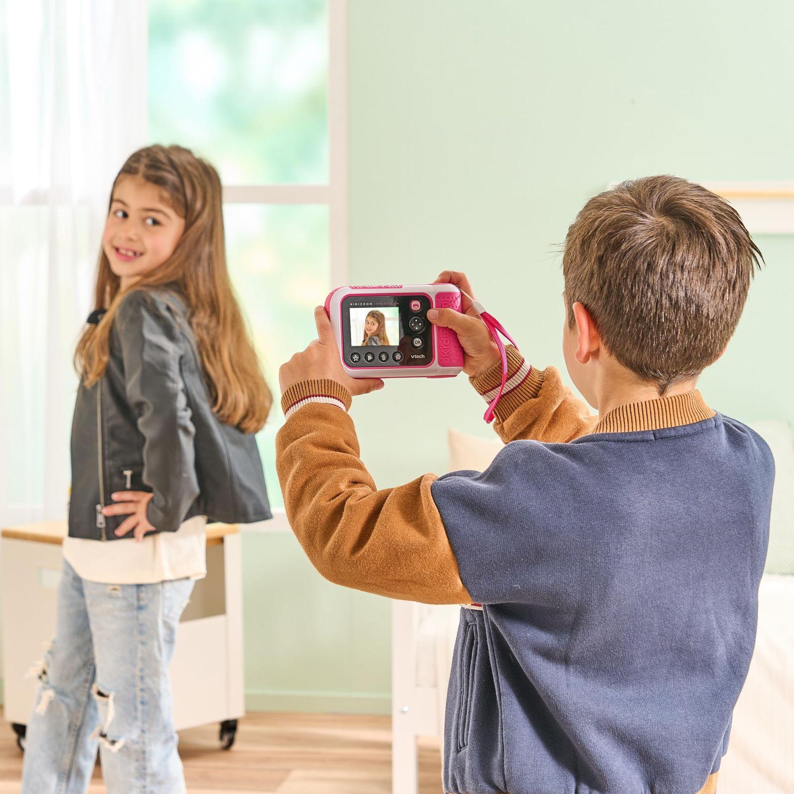 Vtech KidiZoom Print Cam roosa – Koheselt trükkiv lastekaamera selfi- ja videofunktsiooniga, efektide, mängude ja muuga lastele vanuses 4-12 – pilt 7