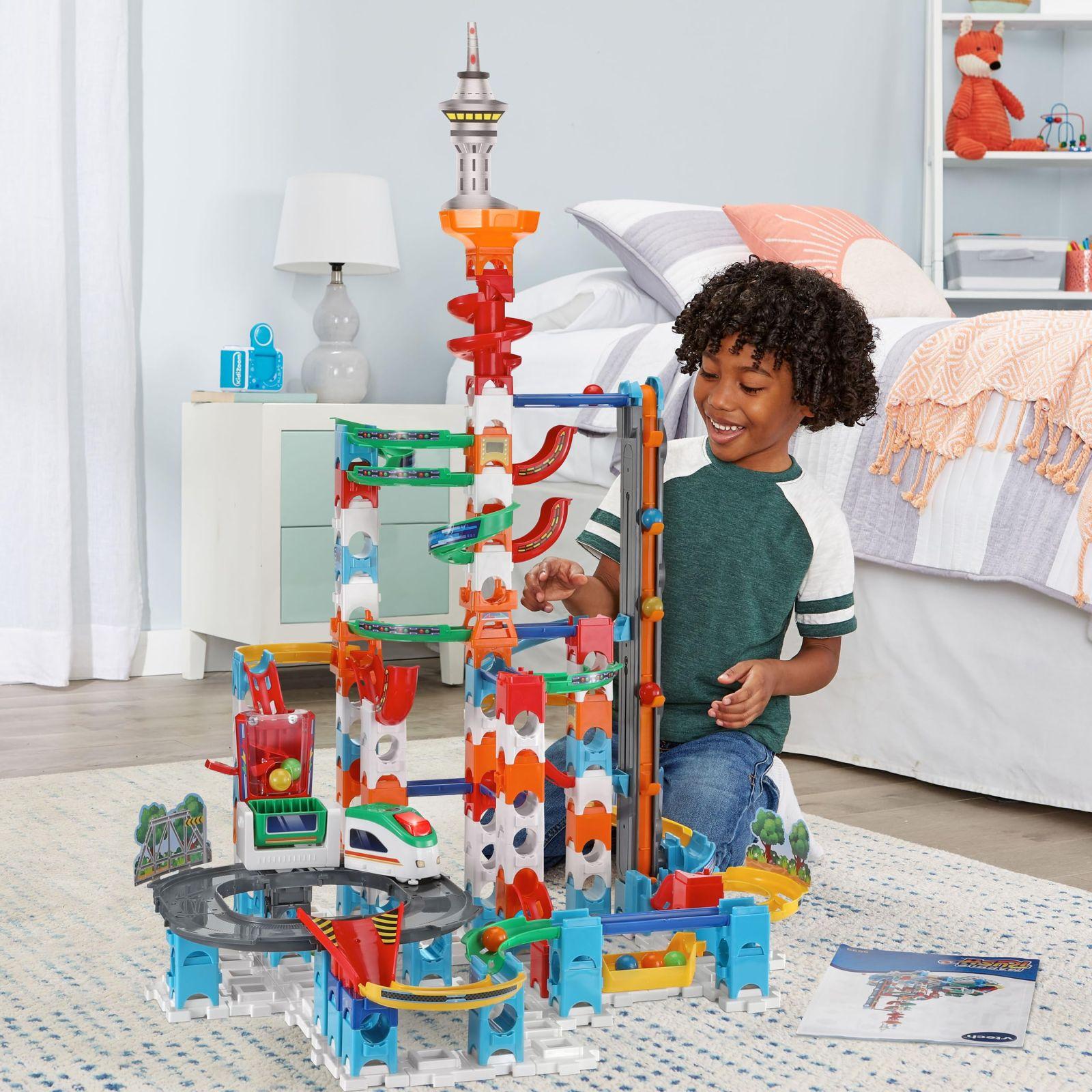 VTech Marble Rush – Super Sky Tower Set XL300 E – Interaktiivne kuulirada – Lastele vanuses 4-12 aastat – pakend ja tarvikud