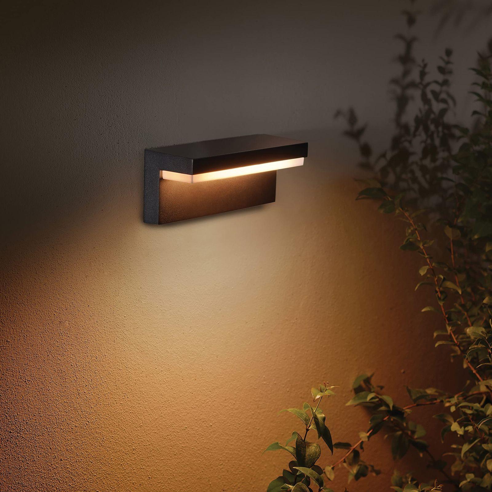 Philips Hue White & Color Ambiance Nyro välisseinavalgusti (1 020 lm), nutikas hämardatav LED-valgusti 16 miljoni värviga, juhtimine äpi või häälkäskluste abil, hõbedane – pilt 9