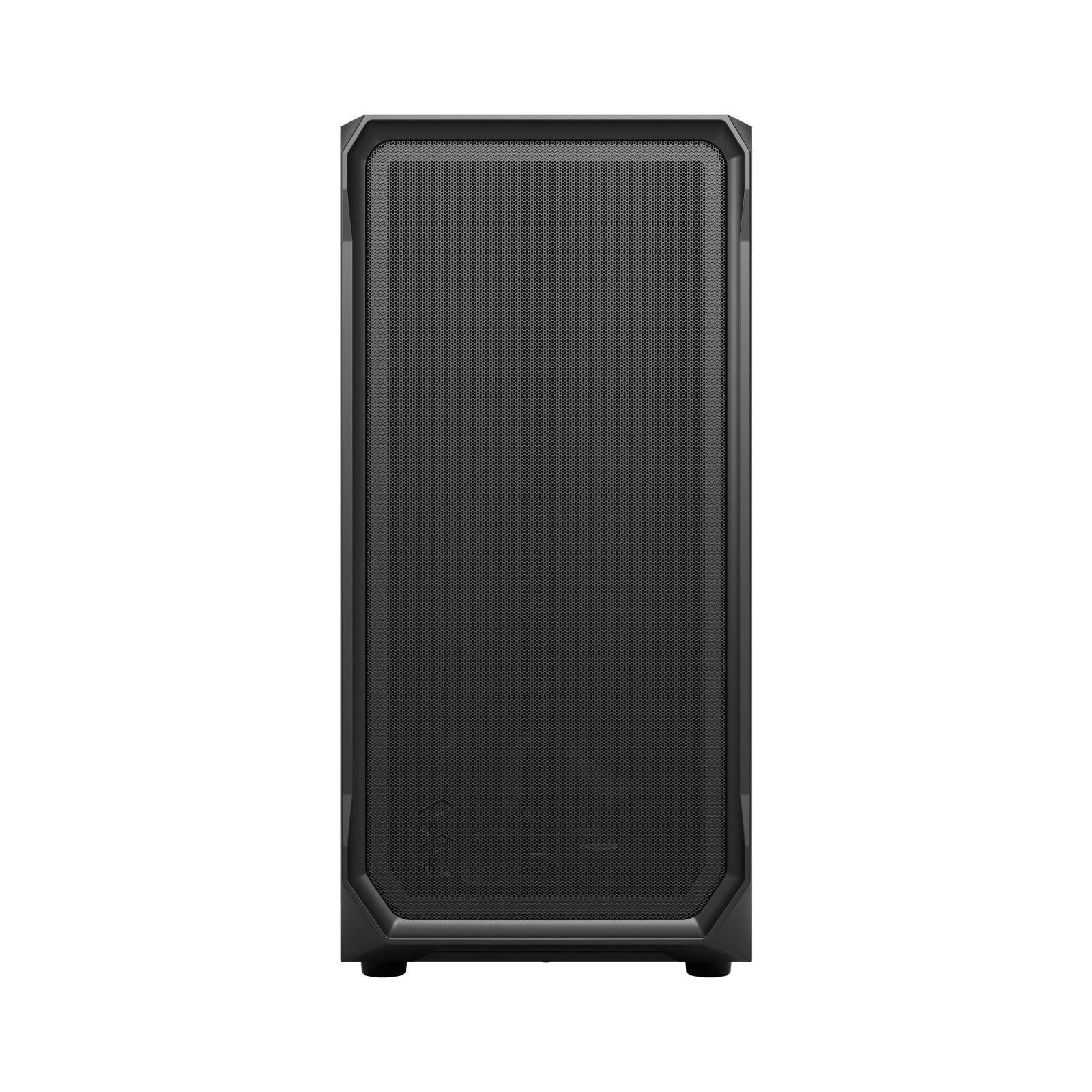 Fractal Design Focus 2 Must Solid – Võrgustatud Esipaneel – Kaks 140 mm Aspect Ventilaatorit – ATX Mängurikorpus – detailne vaade