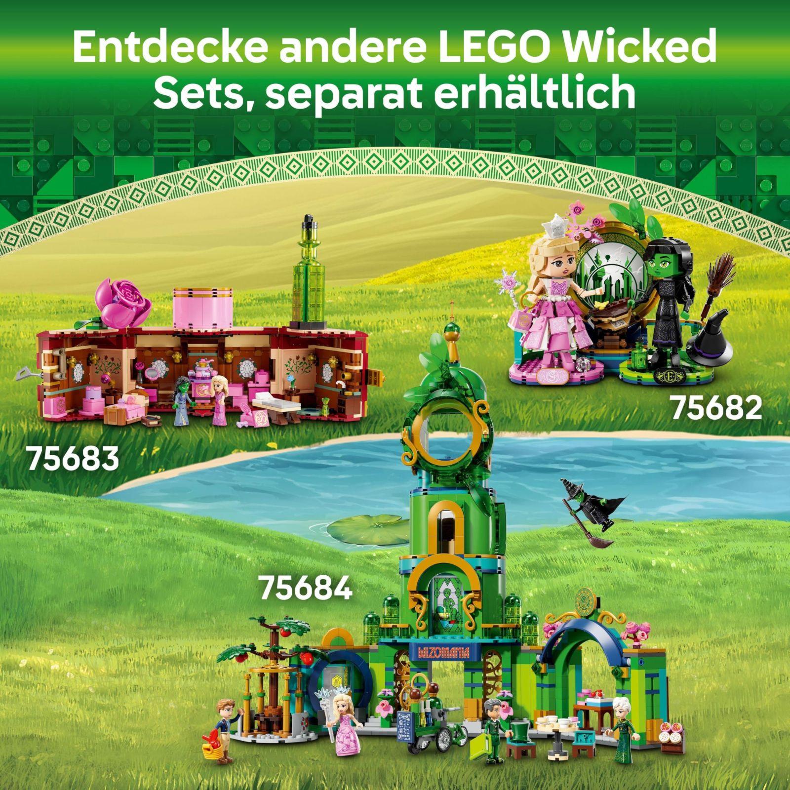 LEGO Wicked Tere Tulemast Smaragdlinnas – Mängukomplekt torniga, Glinda ja Elphaba mini-nukkudega, kingitus filmi fännidele ning tüdrukutele ja poistele alates 9. eluaastast, kes armastavad nukumaju 75684 – pilt 8