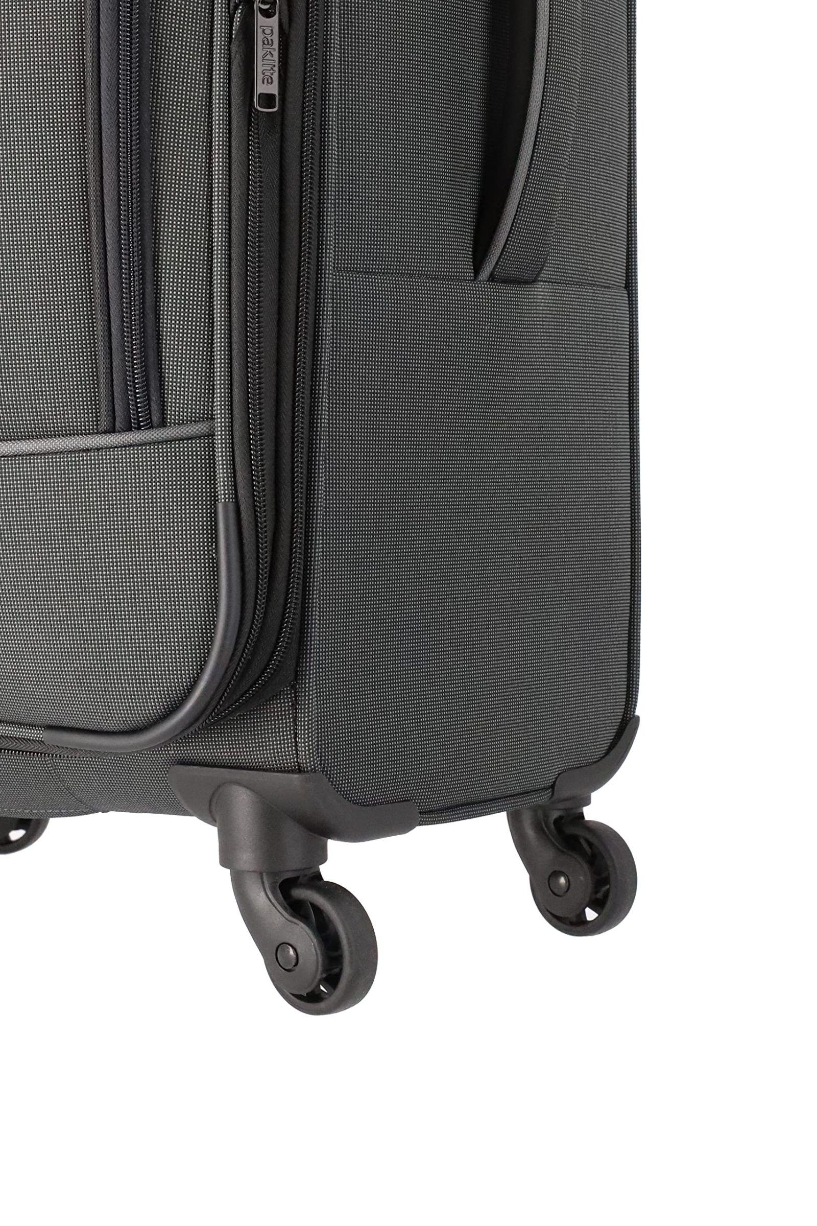 paklite Reisikohver 4 rattaga, pehme kohver, suur laiendatav DERBY trolley, stiilne kohver dehnfalteniga, TSA lukk, 77 cm, 102 – 115 liitrit – kasutusnäide