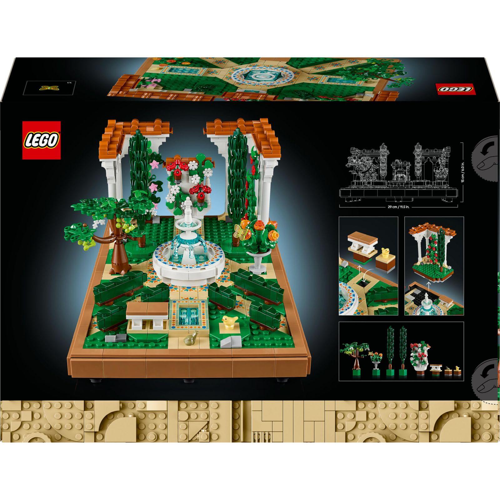 LEGO Icons Purskkaevuaed – Miniatuurne ehituskomplekt täiskasvanutele, lehtlate, küpresside, puude, viinapuude ja lilledega – Loominguline kingiidee sünnipäevaks, soolaleivaks naistele ja meestele – 10359 – pilt 8